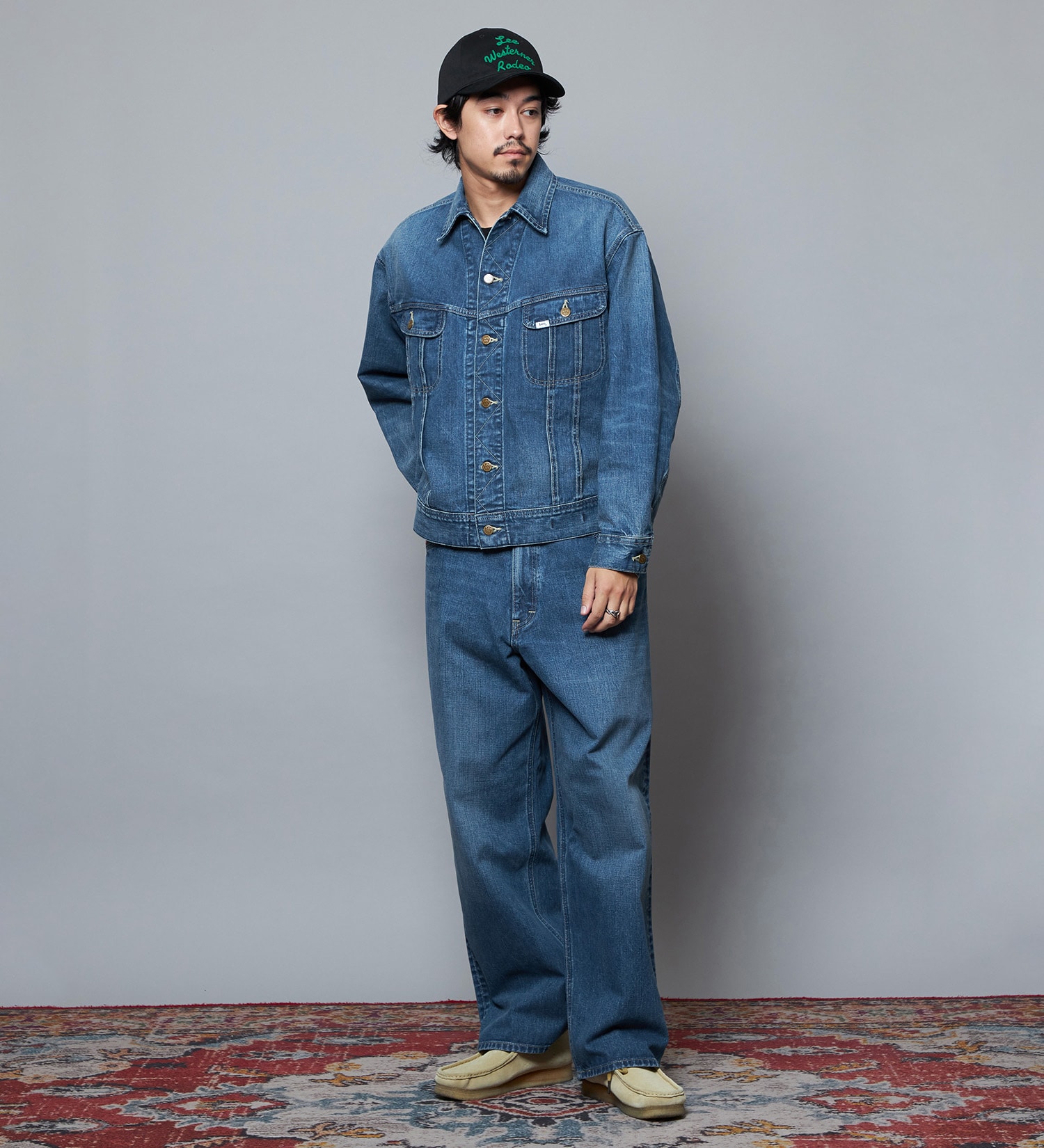 Lee(リー)の【予約】【101 101周年記念特別モデル】ANNIVERSARY 101-J RIDERS JACKET デニムジャケット セットアップ可|ジャケット/アウター/デニムジャケット/メンズ|中色ブルー