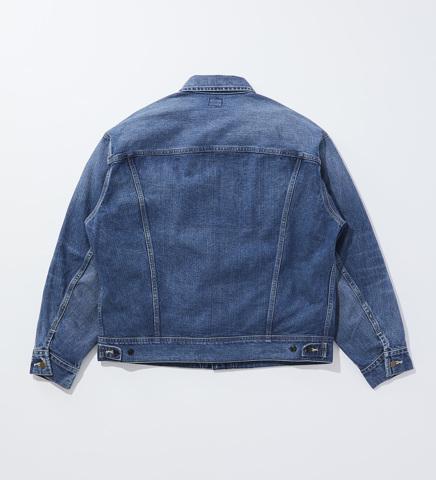 Lee(リー)の【予約】【101 101周年記念特別モデル】ANNIVERSARY 101-J RIDERS JACKET デニムジャケット セットアップ可|ジャケット/アウター/デニムジャケット/メンズ|中色ブルー