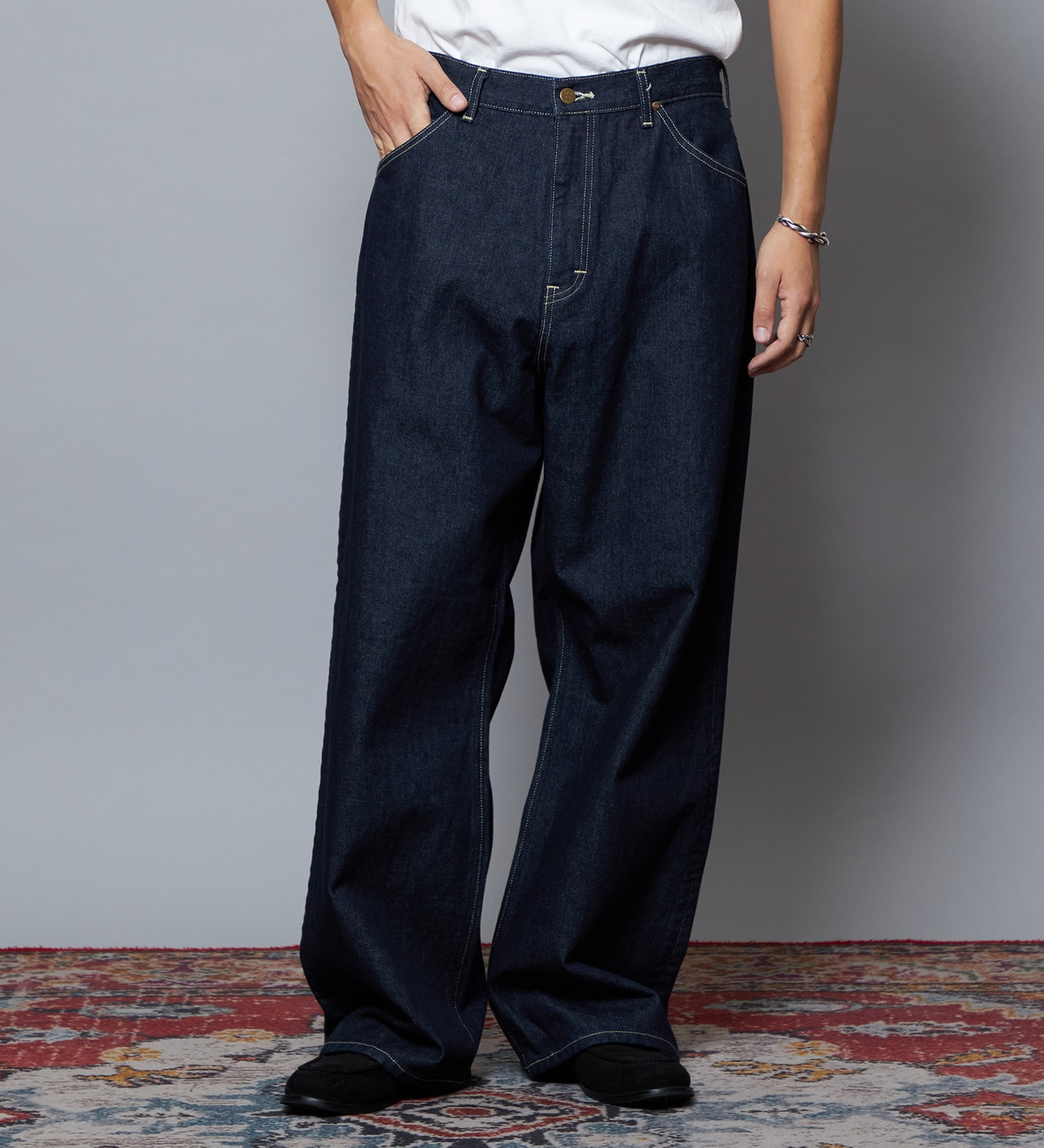 Lee(リー)の【予約】【101 101周年記念特別モデル】ANNIVERSARY 101-Z WIDE ワイドデニムパンツ セットアップ可|パンツ/デニム/ジーンズパンツ/メンズ|インディゴブルー