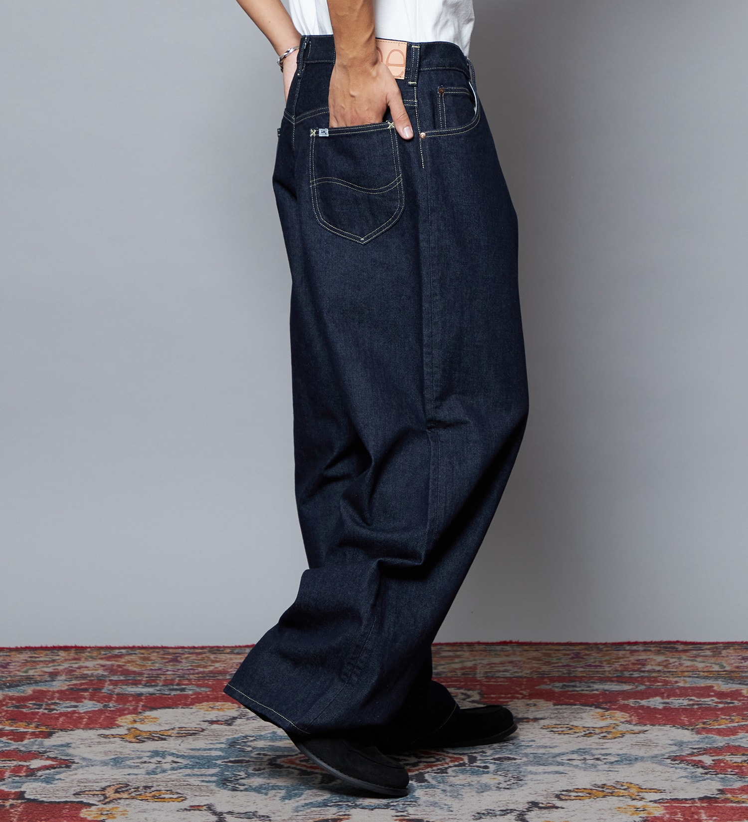 Lee(リー)の【予約】【101 101周年記念特別モデル】ANNIVERSARY 101-Z WIDE ワイドデニムパンツ セットアップ可|パンツ/デニム/ジーンズパンツ/メンズ|インディゴブルー