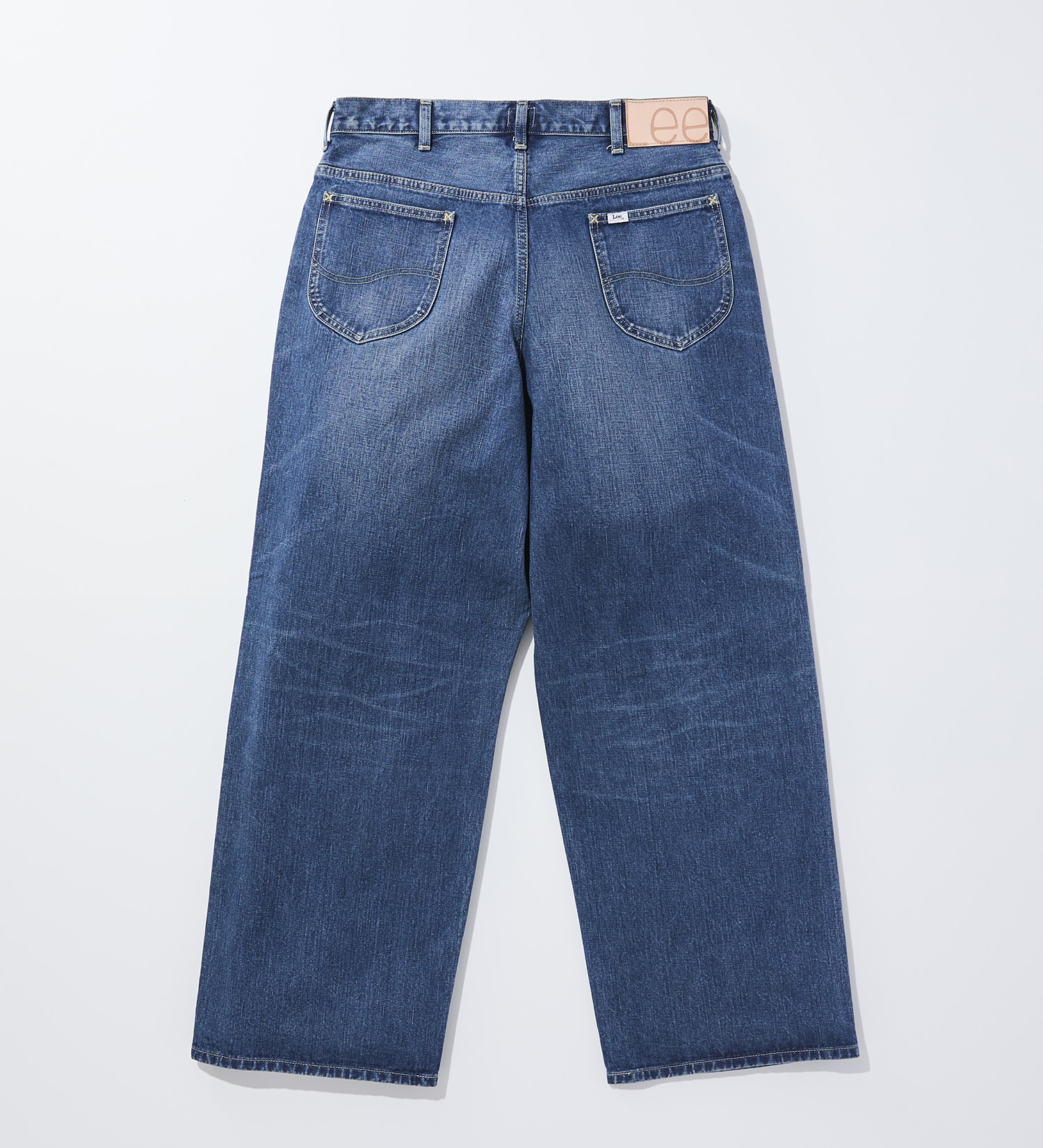 Lee(リー)の【予約】【101 101周年記念特別モデル】ANNIVERSARY 101-Z WIDE ワイドデニムパンツ セットアップ可|パンツ/デニム/ジーンズパンツ/メンズ|中色ブルー