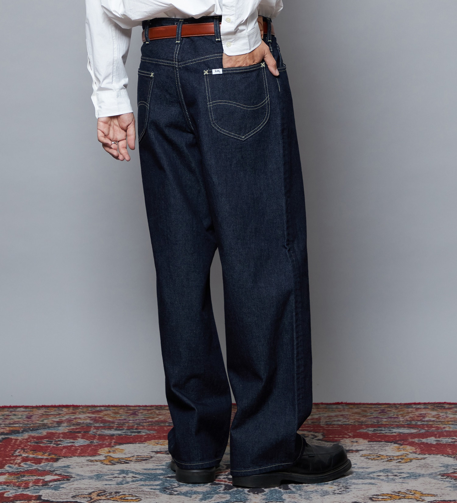 Lee(リー)の【予約】【101 101周年記念特別モデル】 ANNIVERSARY 101-Z LOOSE ルーズデニムパンツ セットアップ可|パンツ/デニム/ジーンズパンツ/メンズ|インディゴブルー