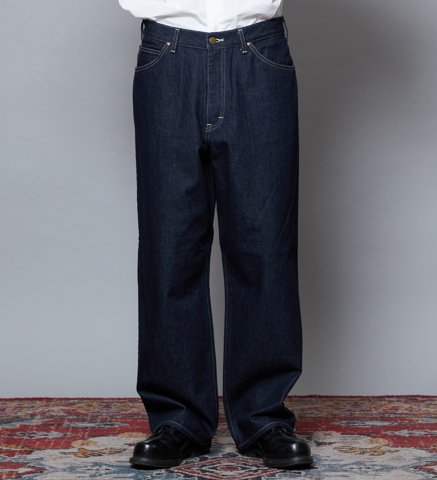 Lee(リー)の【予約】【101 101周年記念特別モデル】 ANNIVERSARY 101-Z LOOSE ルーズデニムパンツ セットアップ可|パンツ/デニム/ジーンズパンツ/メンズ|インディゴブルー