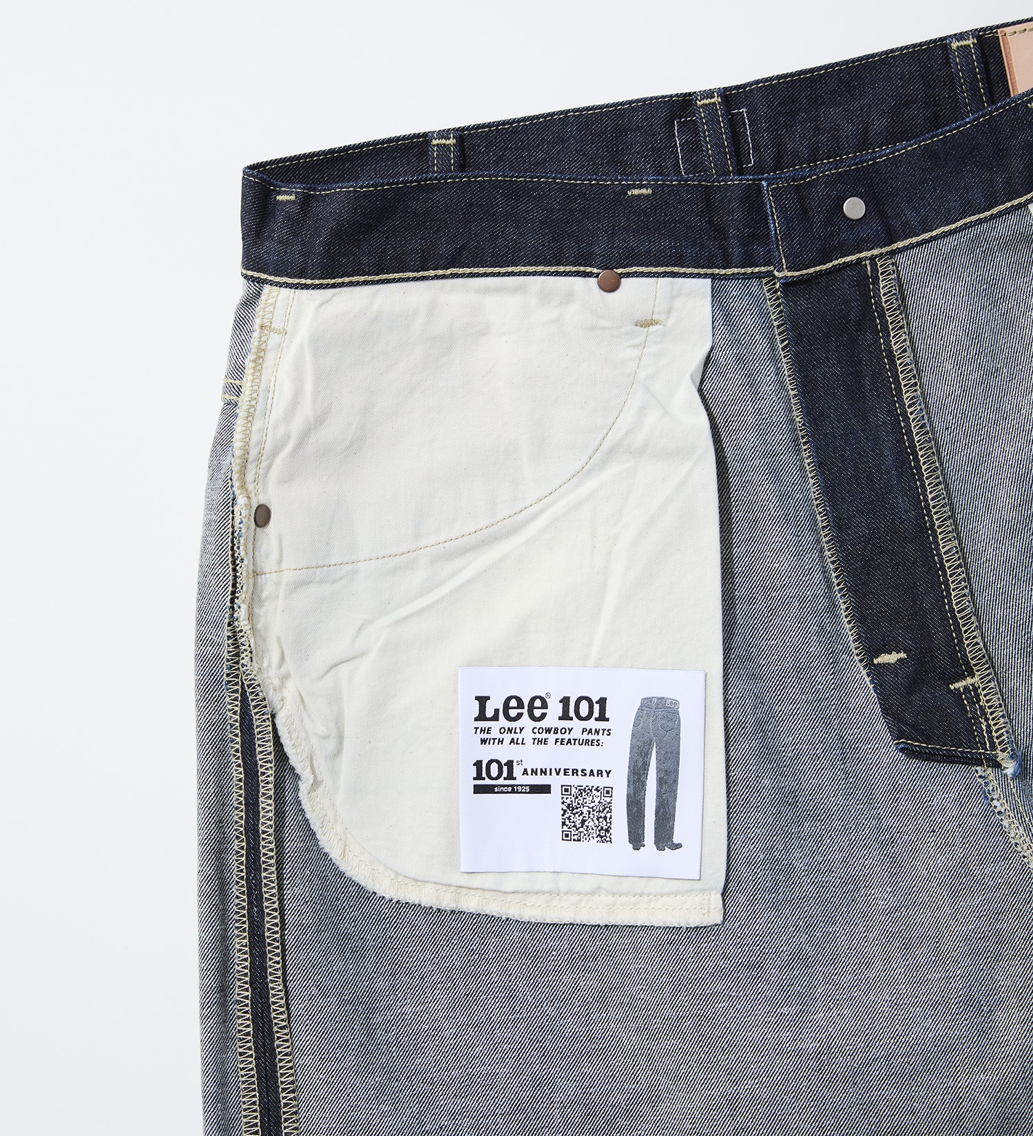 Lee(リー)の【予約】【101 101周年記念特別モデル】 ANNIVERSARY 101-Z LOOSE ルーズデニムパンツ セットアップ可|パンツ/デニム/ジーンズパンツ/メンズ|インディゴブルー