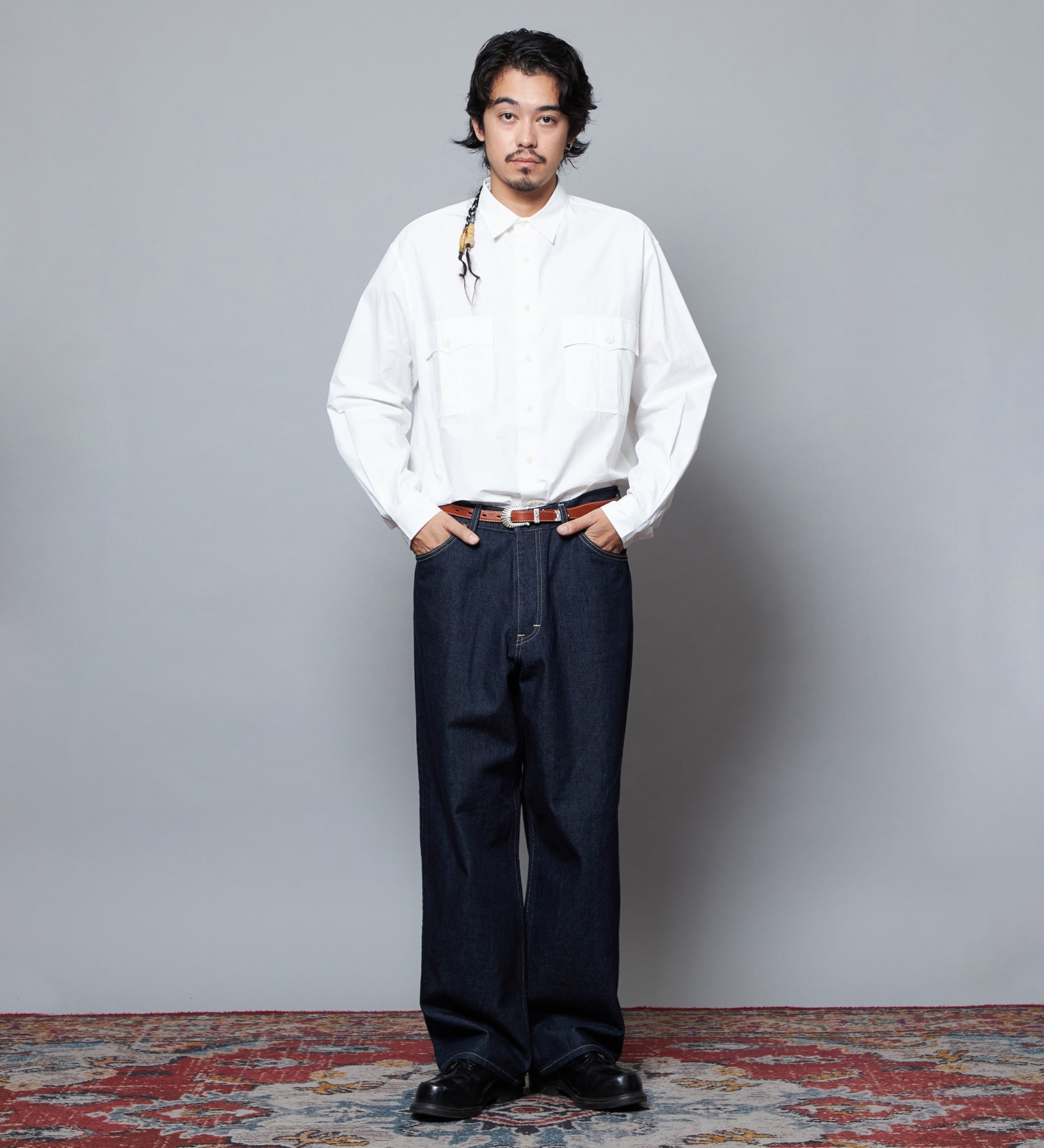 Lee(リー)の【予約】【101 101周年記念特別モデル】 ANNIVERSARY 101-Z LOOSE ルーズデニムパンツ セットアップ可|パンツ/デニム/ジーンズパンツ/メンズ|インディゴブルー