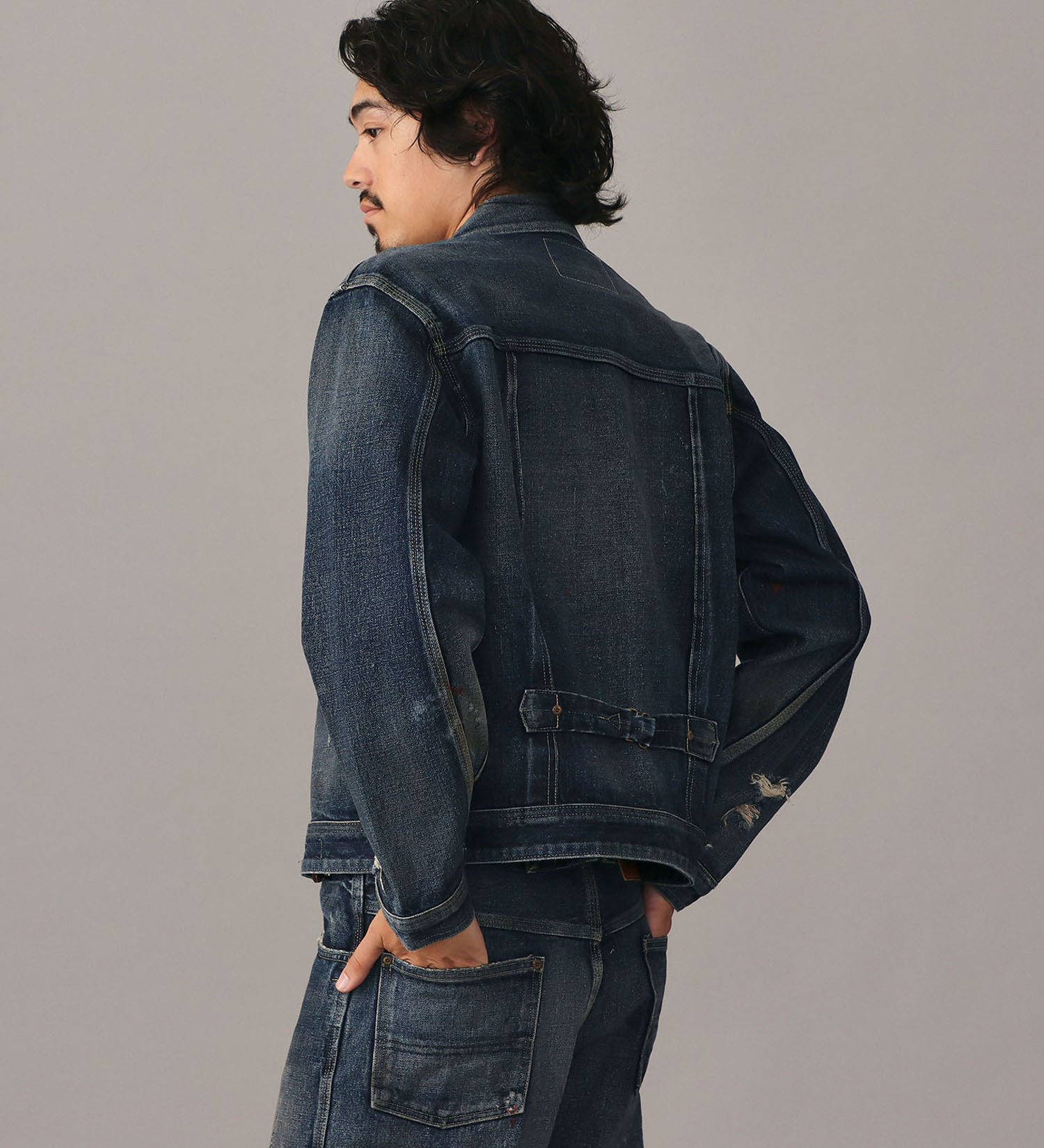 Lee(リー)の【予約】【101 101周年記念特別モデル】ANNIVERSARY 101 ICONIC COWBOY JACKET セットアップ可|ジャケット/アウター/デニムジャケット/メンズ|中色ブルー