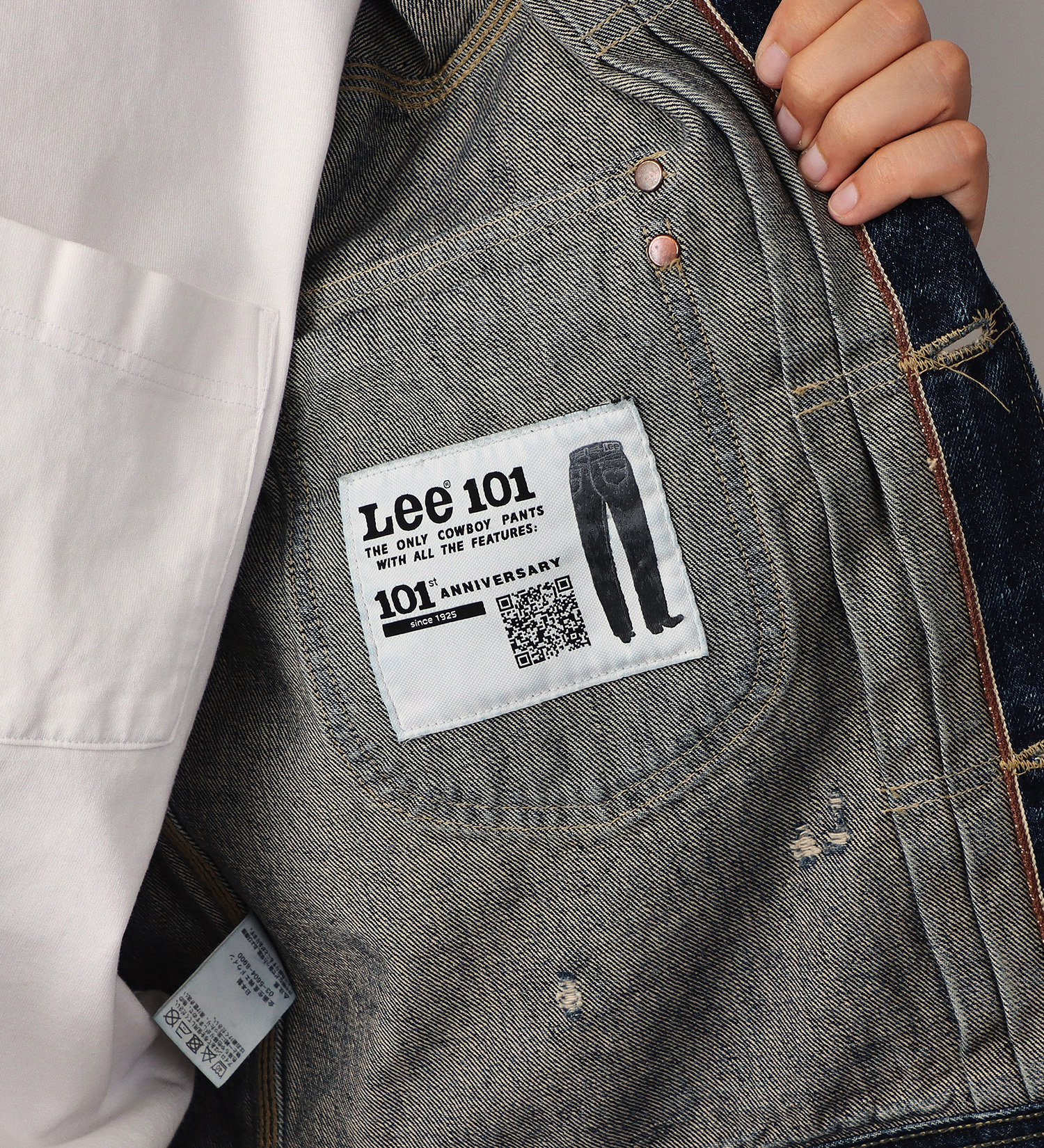 Lee(リー)の【予約】【101 101周年記念特別モデル】ANNIVERSARY 101 ICONIC COWBOY JACKET セットアップ可|ジャケット/アウター/デニムジャケット/メンズ|中色ブルー