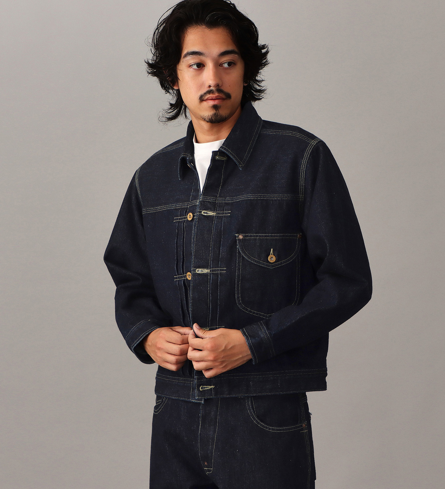 Lee(リー)の【予約】【101 101周年記念特別モデル】ANNIVERSARY 101 ICONIC COWBOY JACKET セットアップ可|ジャケット/アウター/デニムジャケット/メンズ|インディゴブルー