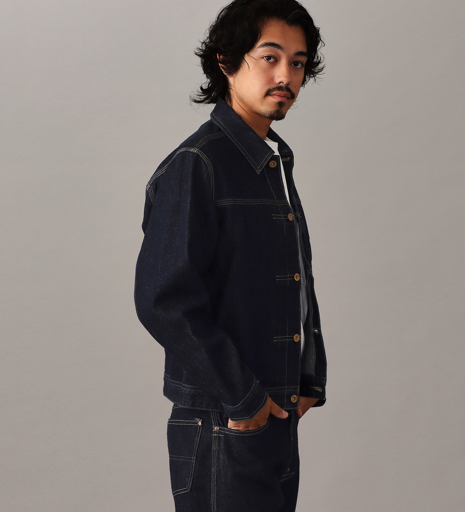 Lee(リー)の【予約】【101 101周年記念特別モデル】ANNIVERSARY 101 ICONIC COWBOY JACKET セットアップ可|ジャケット/アウター/デニムジャケット/メンズ|インディゴブルー