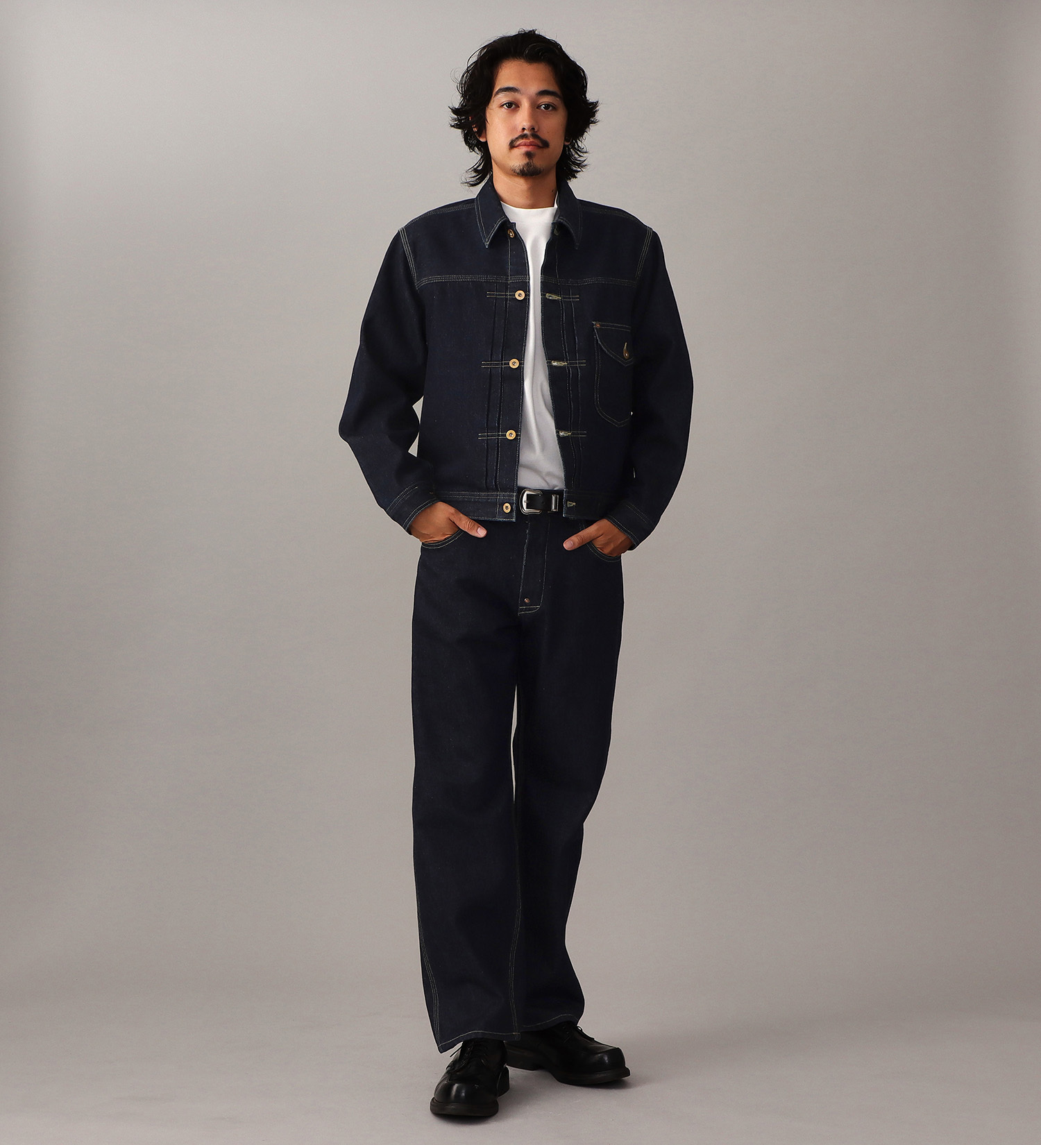 Lee(リー)の【予約】【101 101周年記念特別モデル】ANNIVERSARY 101 ICONIC COWBOY JACKET セットアップ可|ジャケット/アウター/デニムジャケット/メンズ|インディゴブルー