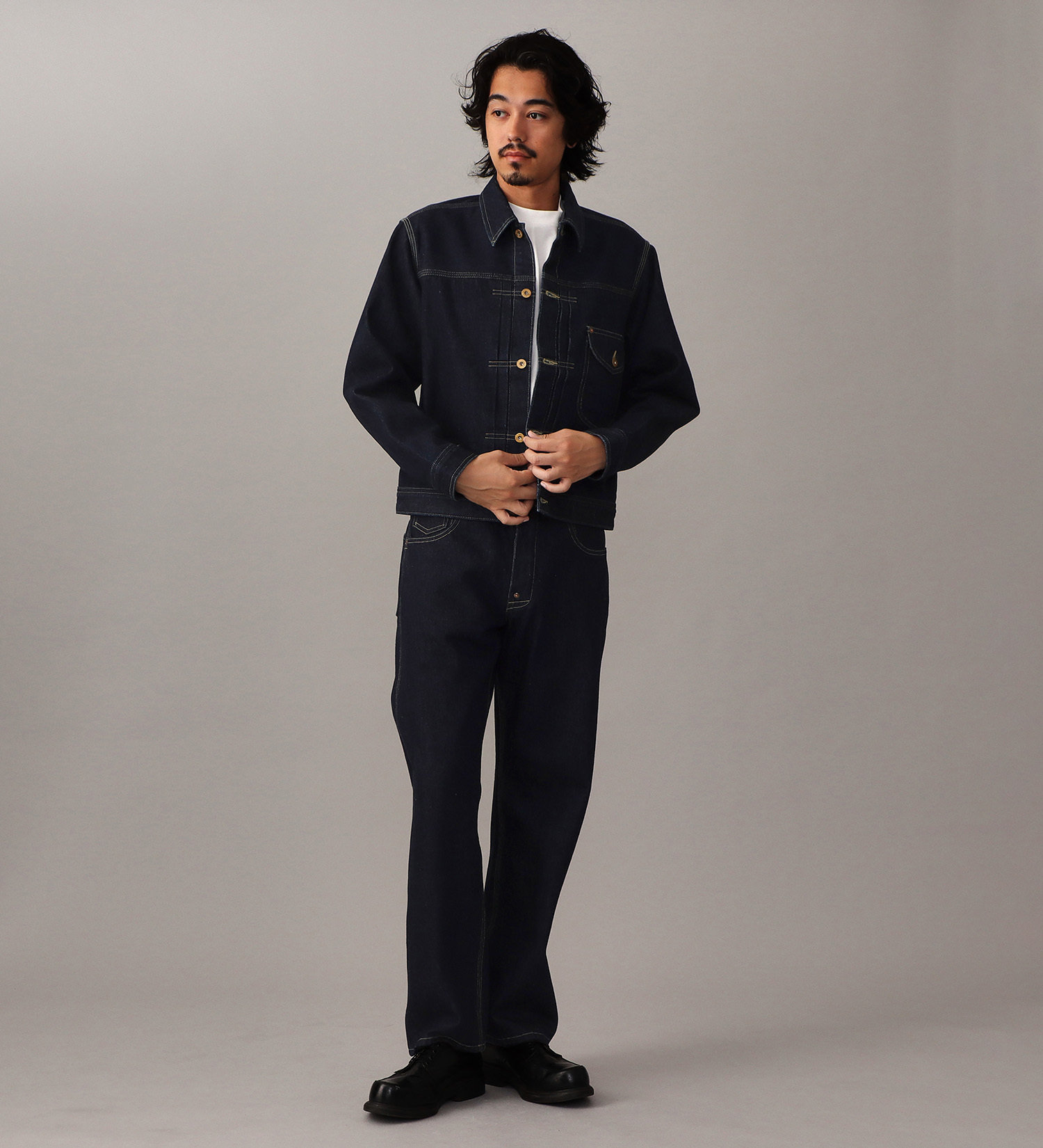 Lee(リー)の【予約】【101 101周年記念特別モデル】ANNIVERSARY 101 ICONIC COWBOY JACKET セットアップ可|ジャケット/アウター/デニムジャケット/メンズ|インディゴブルー
