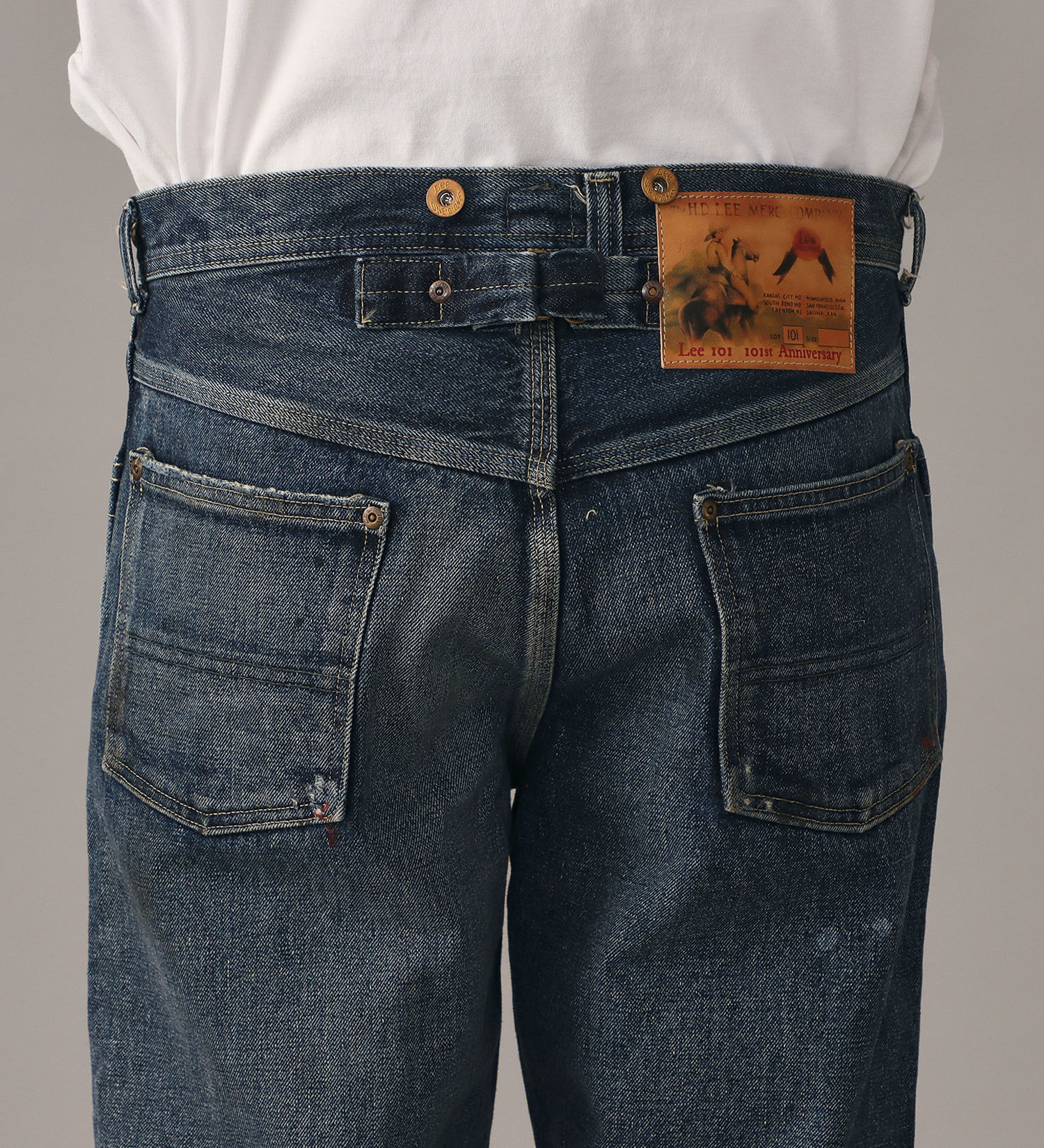 Lee(リー)の【予約】【101 101周年記念特別モデル】ANNIVERSARY 101 ICONIC COWBOY PANTS セットアップ可|パンツ/デニム/ジーンズパンツ/メンズ|中色ブルー
