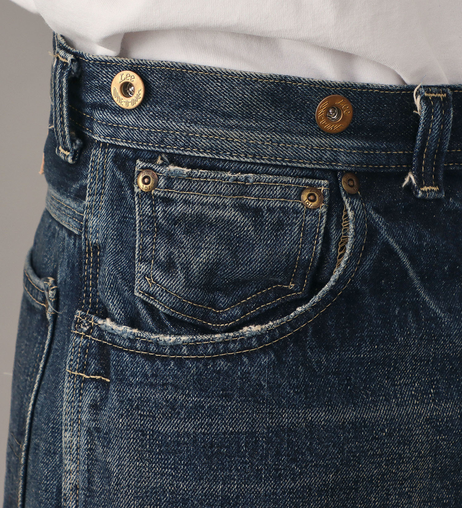 Lee(リー)の【予約】【101 101周年記念特別モデル】ANNIVERSARY 101 ICONIC COWBOY PANTS セットアップ可|パンツ/デニム/ジーンズパンツ/メンズ|中色ブルー