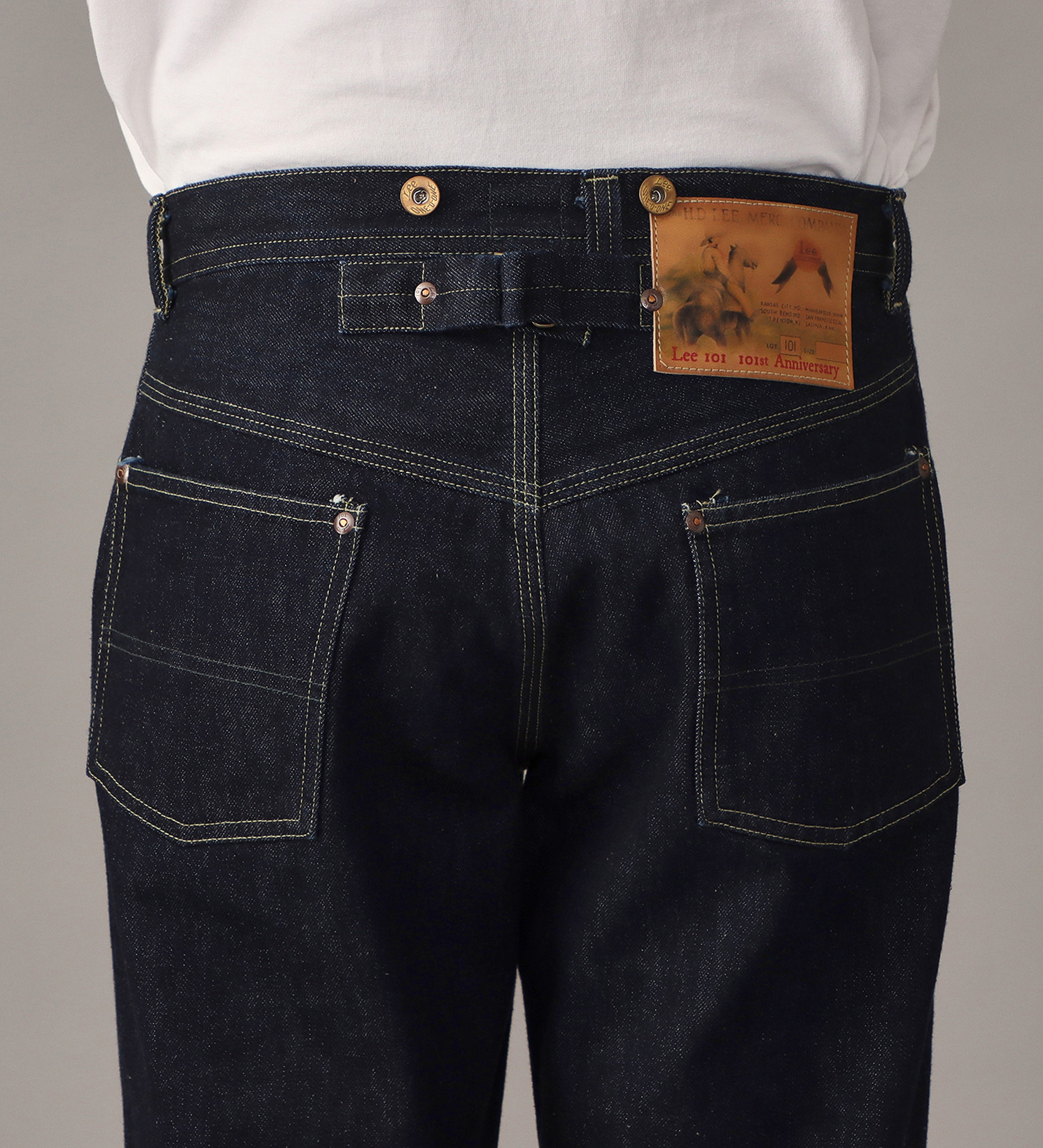 Lee(リー)の【予約】【101 101周年記念特別モデル】ANNIVERSARY 101 ICONIC COWBOY PANTS セットアップ可|パンツ/デニム/ジーンズパンツ/メンズ|インディゴブルー