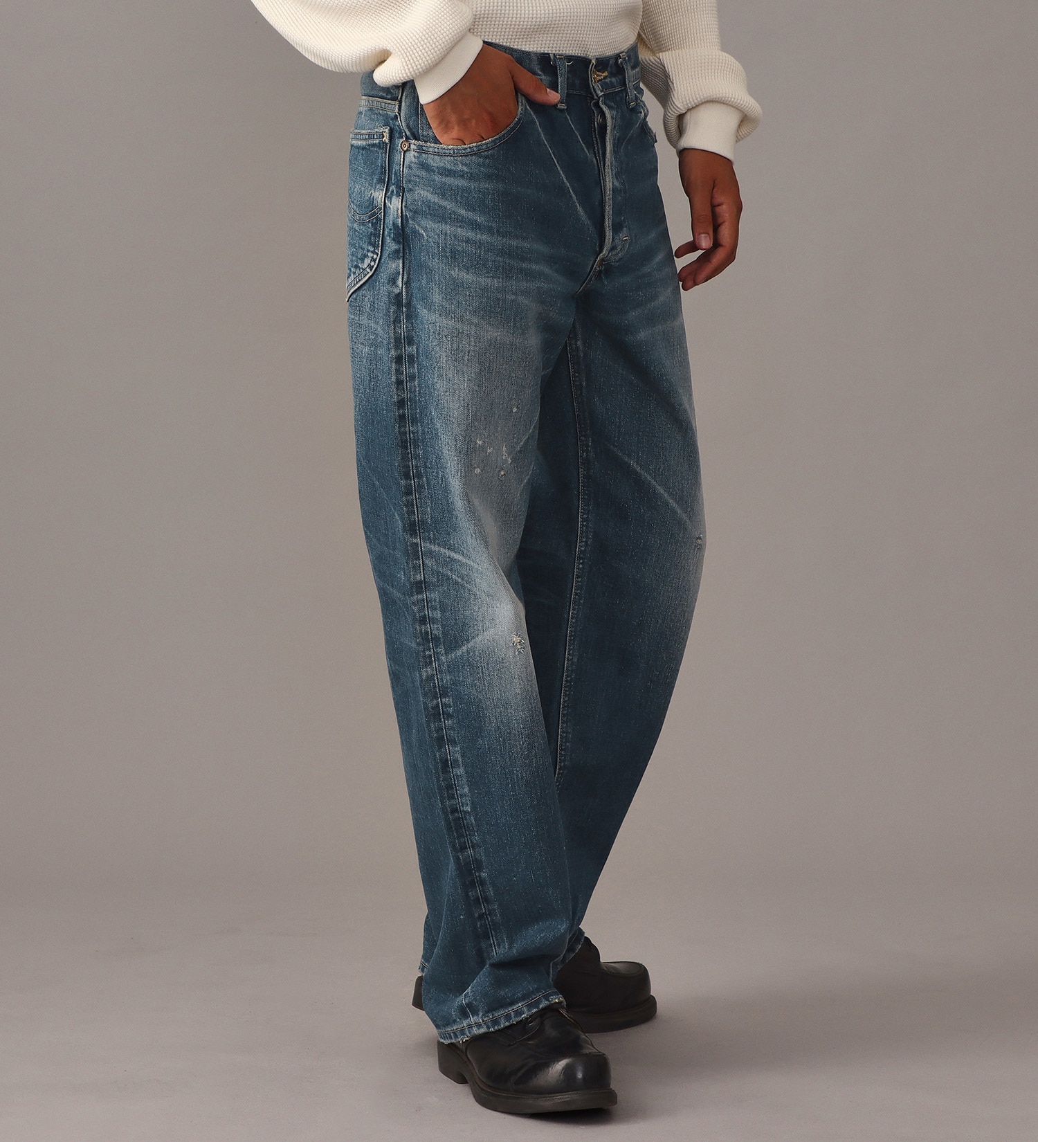 Lee(リー)の【予約】【101 101周年記念特別モデル】ANNIVERSARY 101 ICONIC RIDERS JEAN セットアップ可|パンツ/デニム/ジーンズパンツ/メンズ|中色ブルー