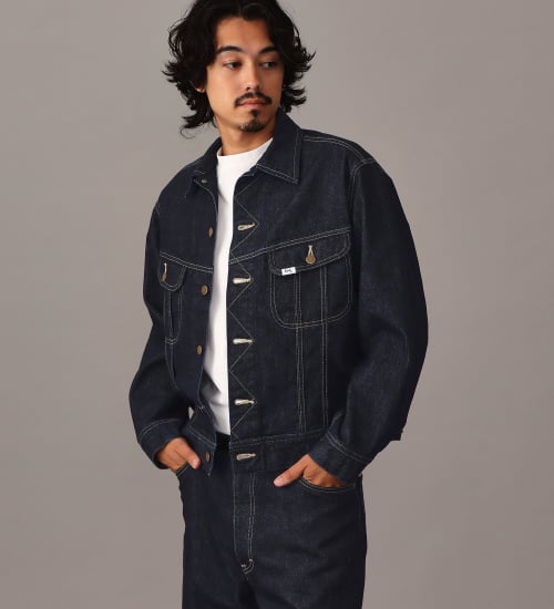 Lee(リー)の【予約】【101 101周年記念特別モデル】ANNIVERSARY 101 RIDERS JACKET セットアップ可|ジャケット/アウター/デニムジャケット/メンズ|インディゴブルー