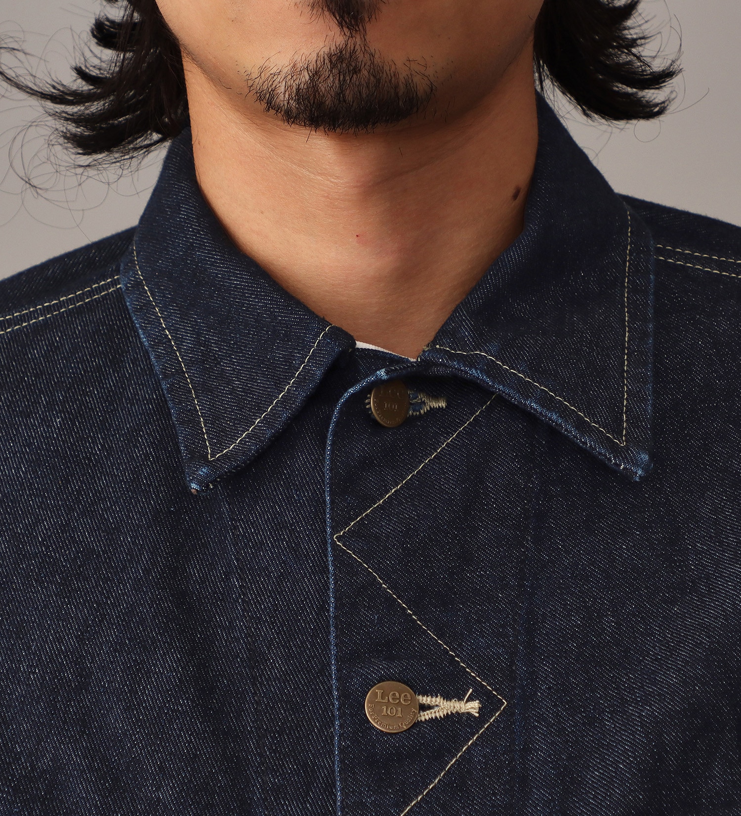 Lee(リー)の【予約】【101 101周年記念特別モデル】ANNIVERSARY 101 RIDERS JACKET セットアップ可|ジャケット/アウター/デニムジャケット/メンズ|インディゴブルー