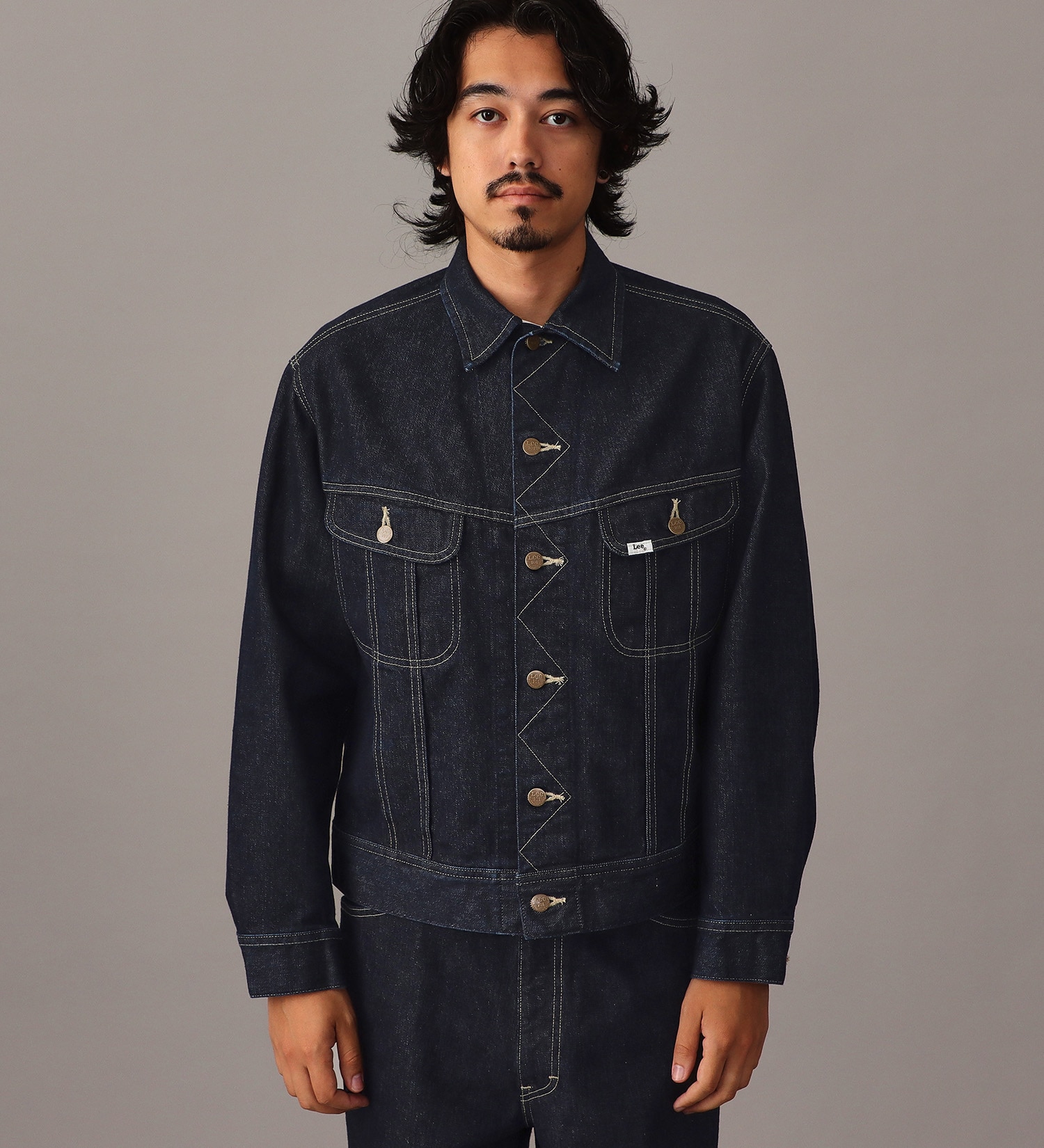 Lee(リー)の【予約】【101 101周年記念特別モデル】ANNIVERSARY 101 RIDERS JACKET セットアップ可|ジャケット/アウター/デニムジャケット/メンズ|インディゴブルー