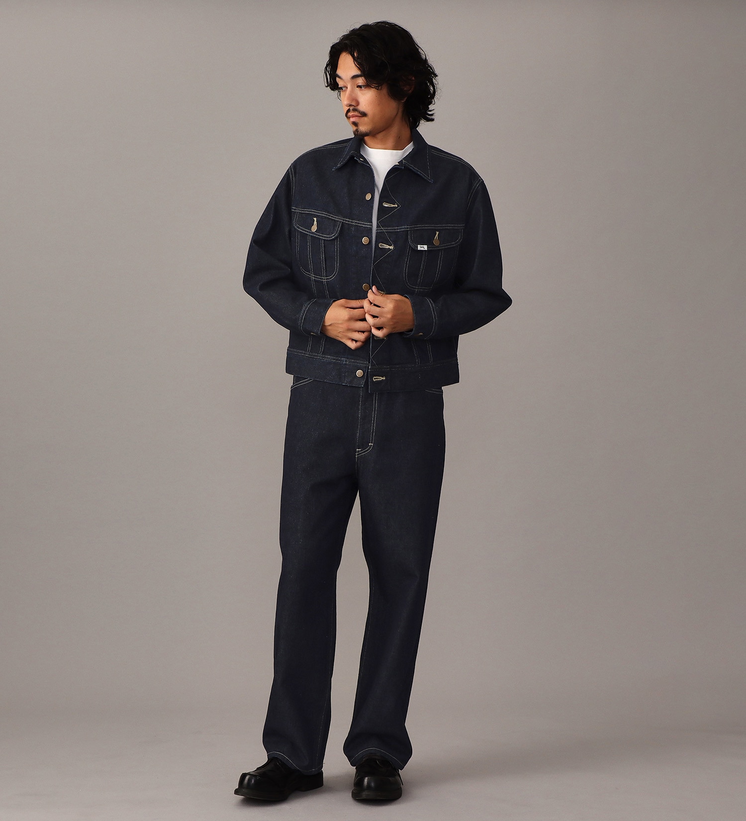 Lee(リー)の【予約】【101 101周年記念特別モデル】ANNIVERSARY 101 RIDERS JACKET セットアップ可|ジャケット/アウター/デニムジャケット/メンズ|インディゴブルー