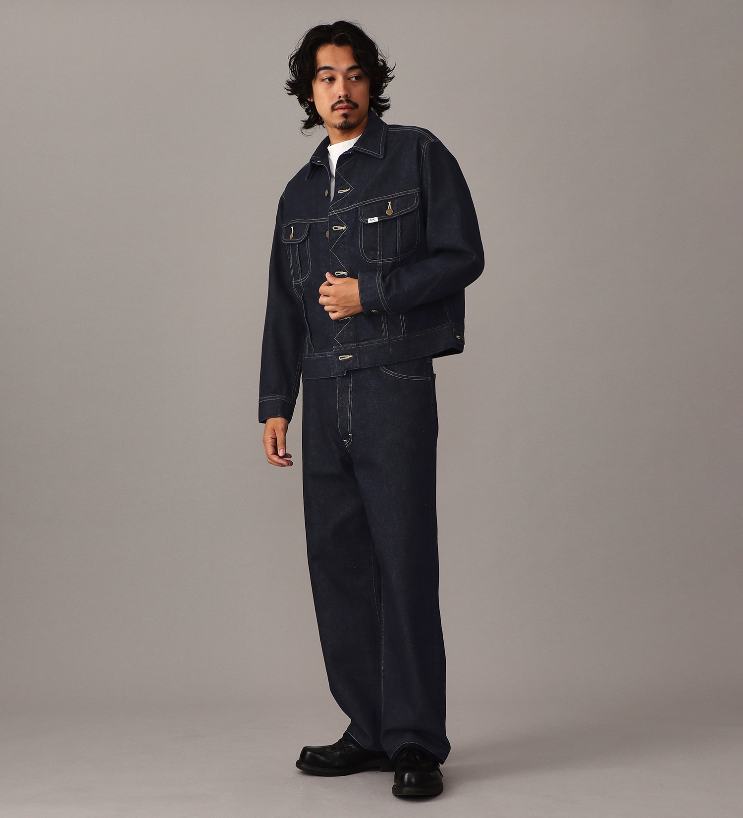 Lee(リー)の【予約】【101 101周年記念特別モデル】ANNIVERSARY 101 RIDERS JACKET セットアップ可|ジャケット/アウター/デニムジャケット/メンズ|インディゴブルー