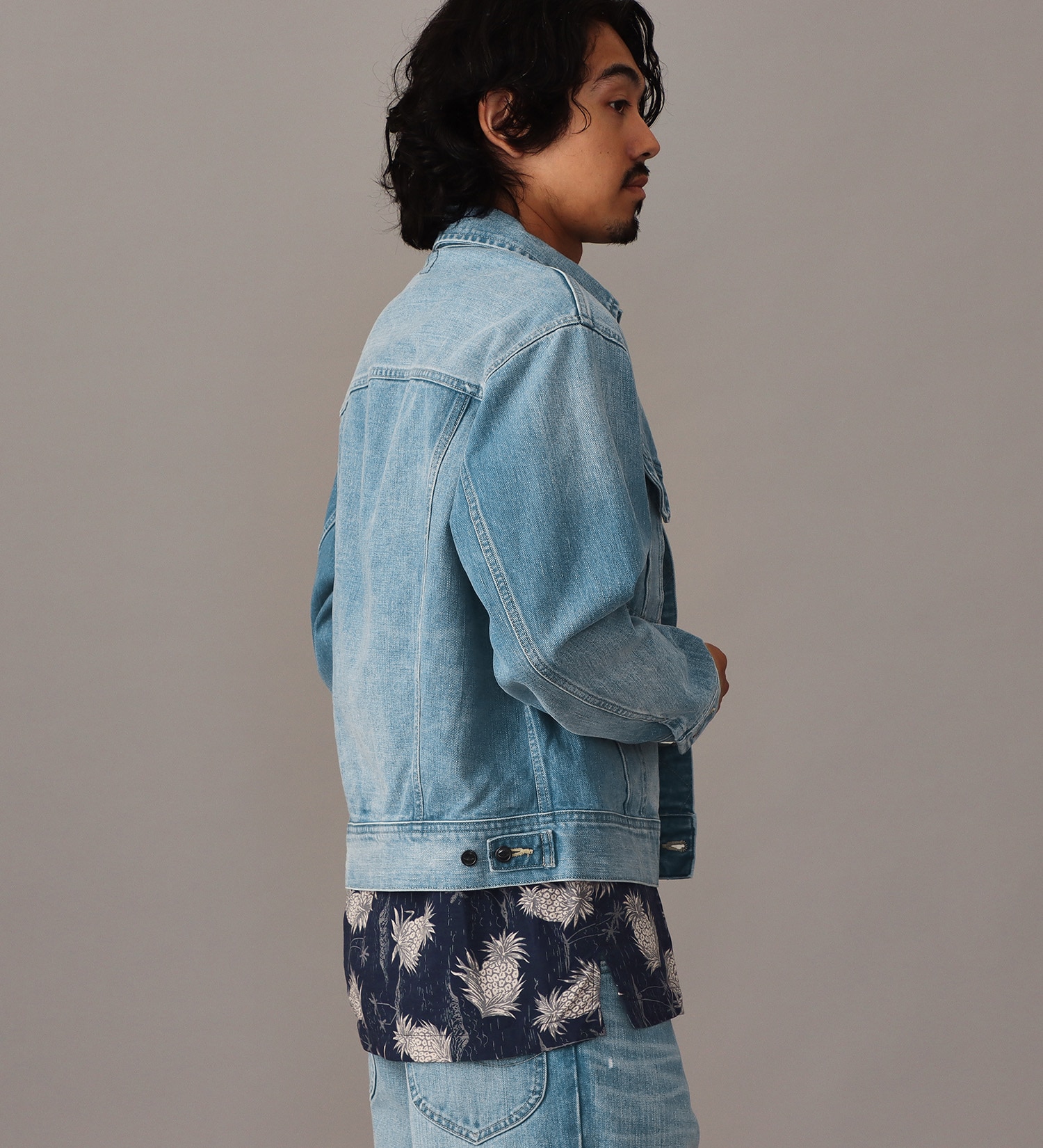 Lee(リー)の【予約】【101 101周年記念特別モデル】ANNIVERSARY 101 RIDERS JACKET セットアップ可|ジャケット/アウター/デニムジャケット/メンズ|中色ブルー
