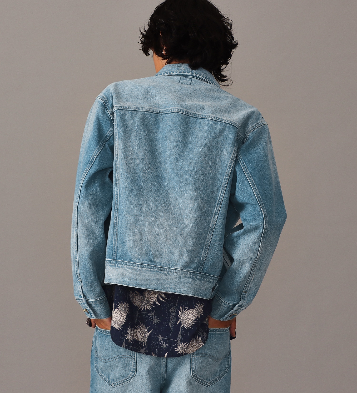 Lee(リー)の【予約】【101 101周年記念特別モデル】ANNIVERSARY 101 RIDERS JACKET セットアップ可|ジャケット/アウター/デニムジャケット/メンズ|中色ブルー