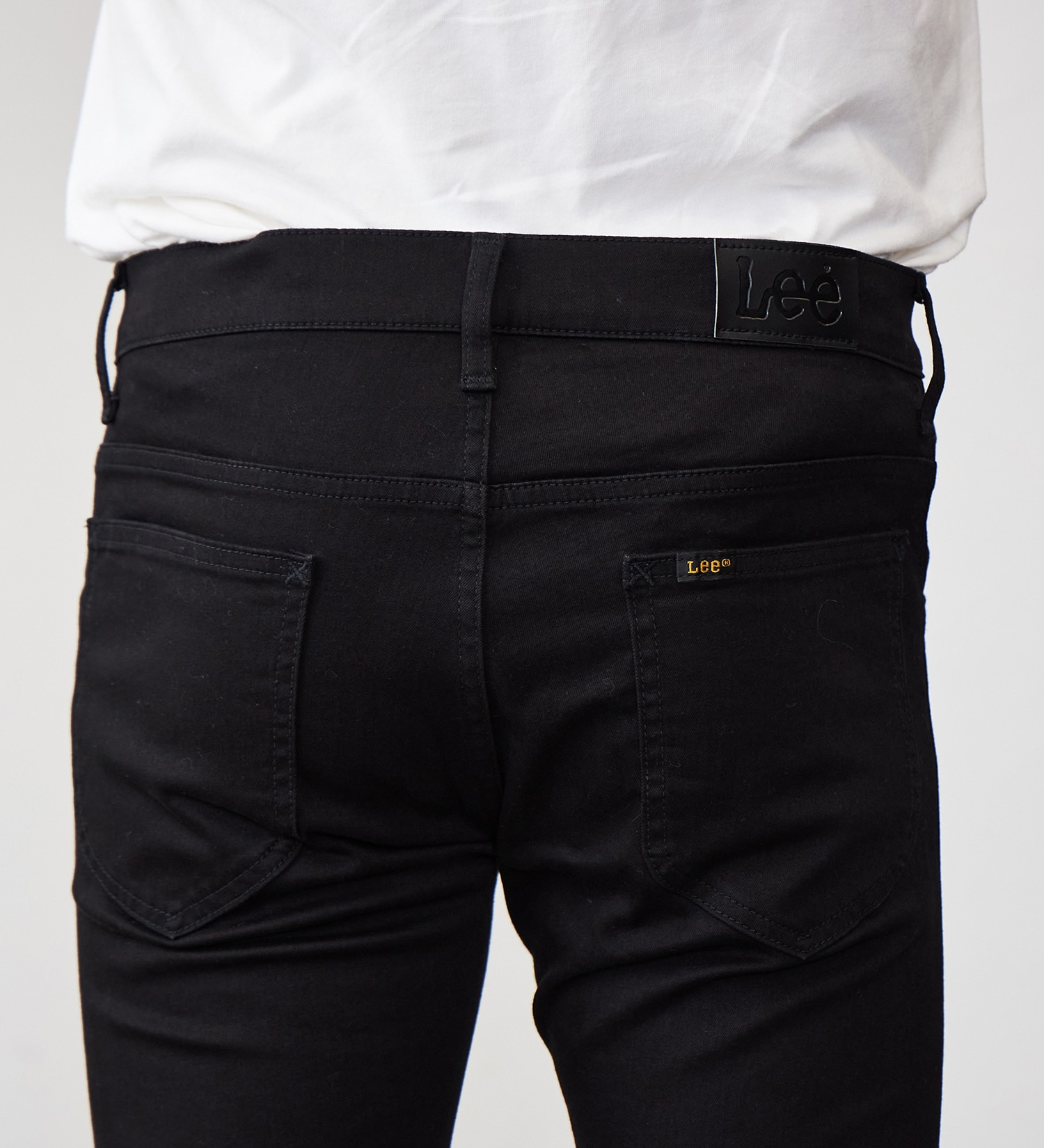 Lee(リー)の【試着対象】【EC別注】強ストレッチイージーテーパードスキニーデニムパンツ|パンツ/デニム/ジーンズパンツ/メンズ|ブラックデニム