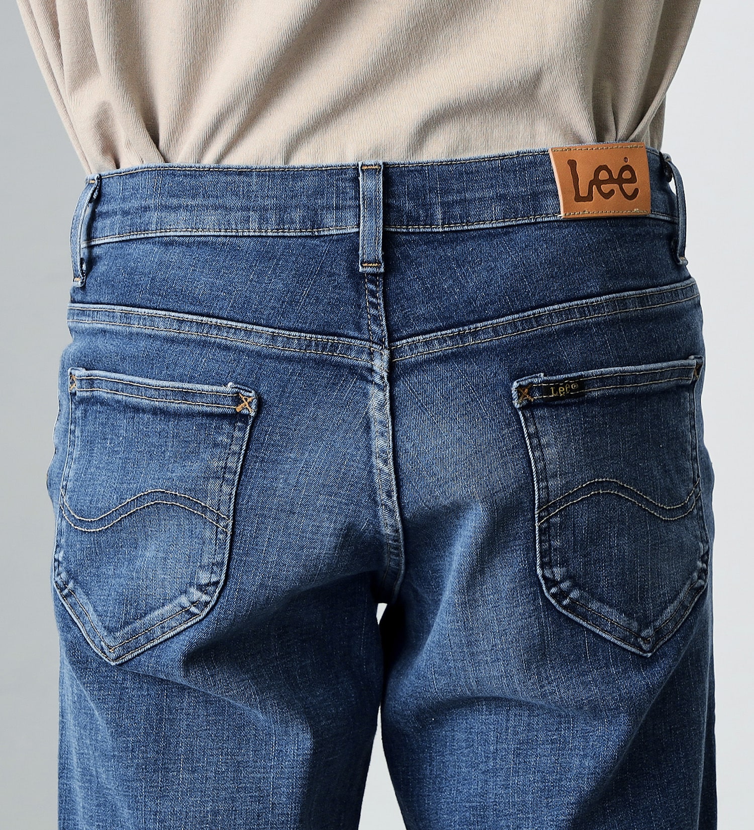 Lee(リー)の【超快適ストレッチ】キャロット スキニーパンツ|パンツ/デニムパンツ/メンズ|中色ブルー