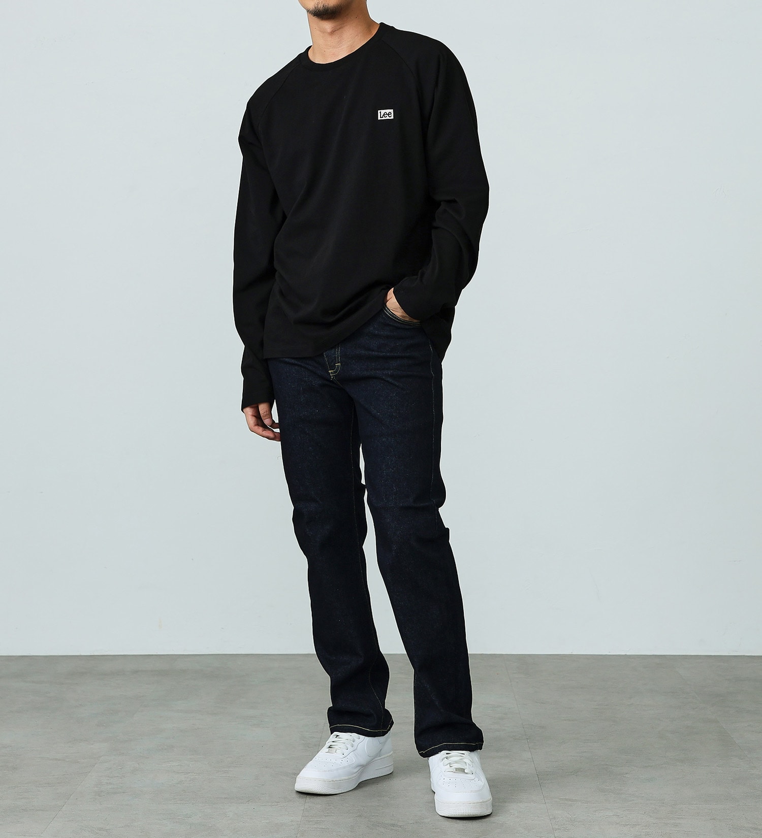 Lee(リー)の【試着対象】【ハイパワーストレッチ】Lee LASTIC スリムストレートデニムパンツ|パンツ/デニム/ジーンズパンツ/メンズ|インディゴブルー