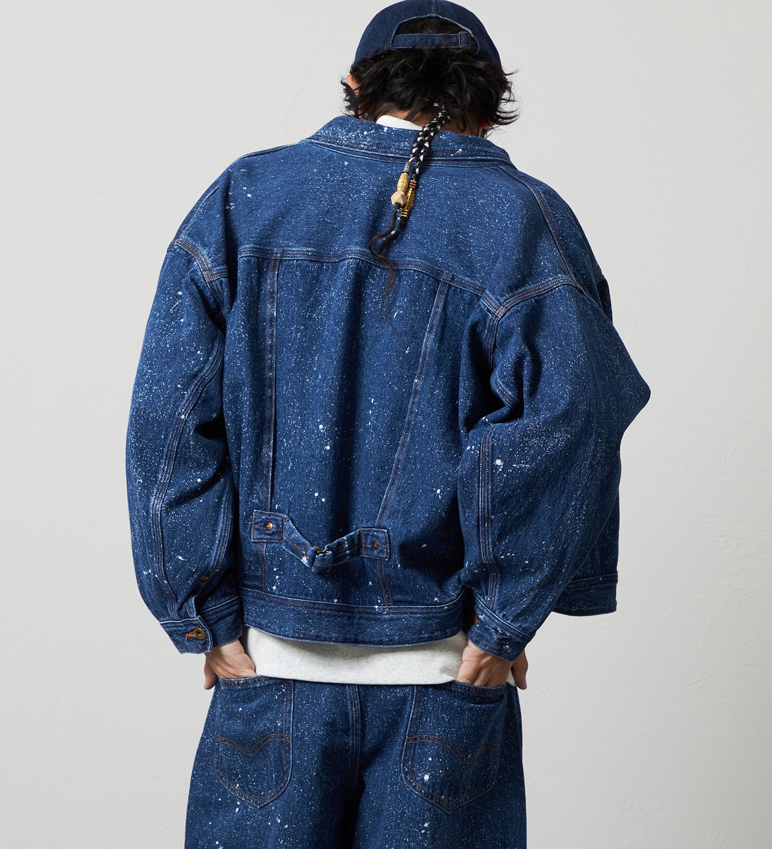 Lee(リー)のSUPERSIZED ビッグシルエットカウボーイデニムジャケット/ギャラクティックウォッシュ セットアップ対応|ジャケット/アウター/デニムジャケット/メンズ|中色ブルー