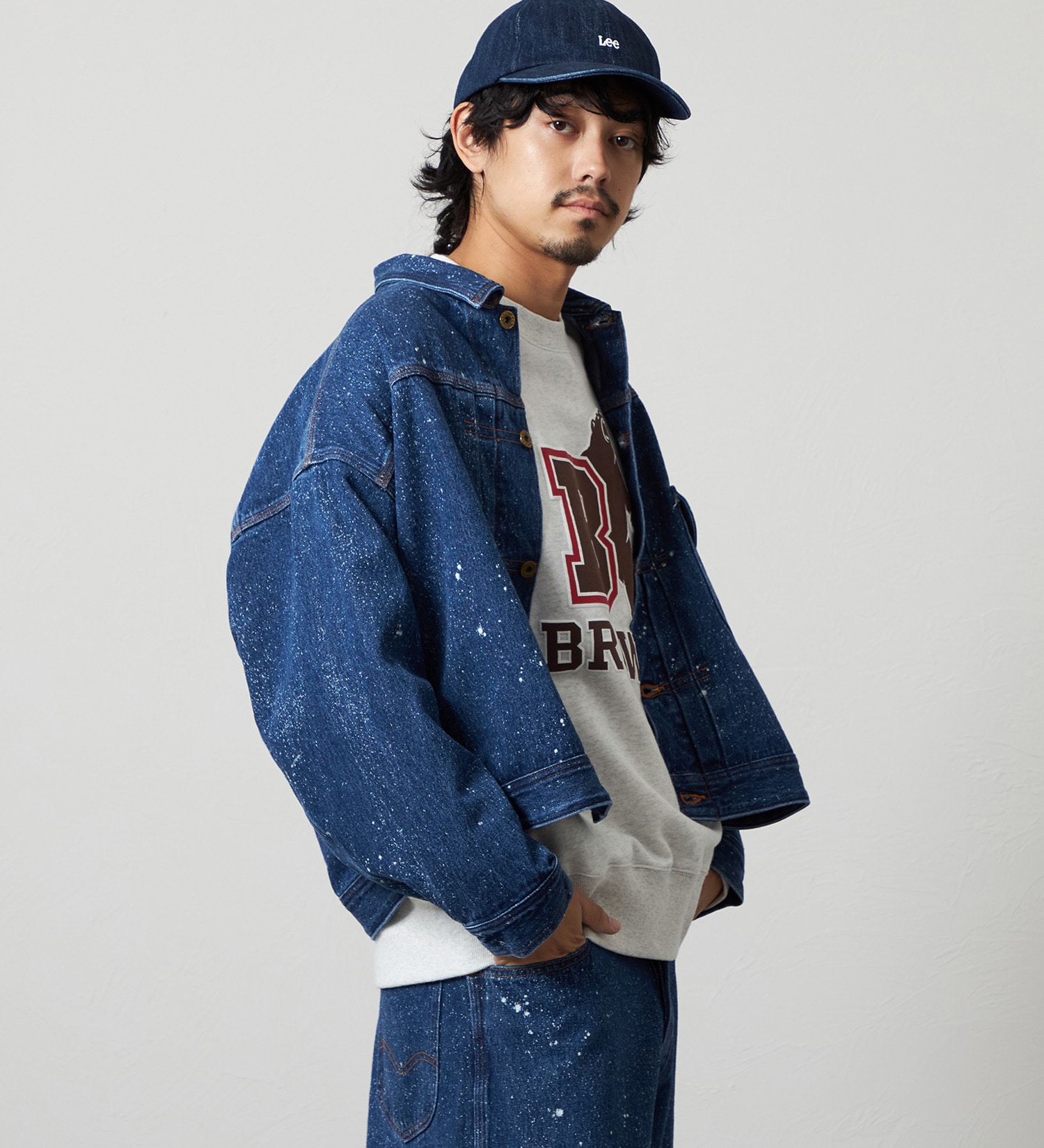 Lee(リー)のSUPERSIZED ビッグシルエットカウボーイデニムジャケット/ギャラクティックウォッシュ セットアップ対応|ジャケット/アウター/デニムジャケット/メンズ|中色ブルー