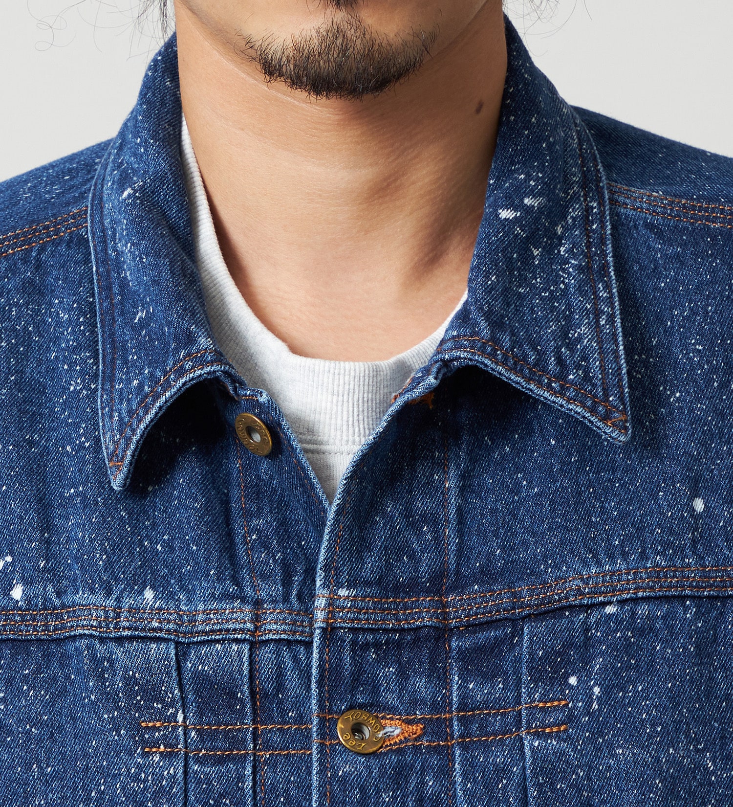 Lee(リー)のSUPERSIZED ビッグシルエットカウボーイデニムジャケット/ギャラクティックウォッシュ セットアップ対応|ジャケット/アウター/デニムジャケット/メンズ|中色ブルー