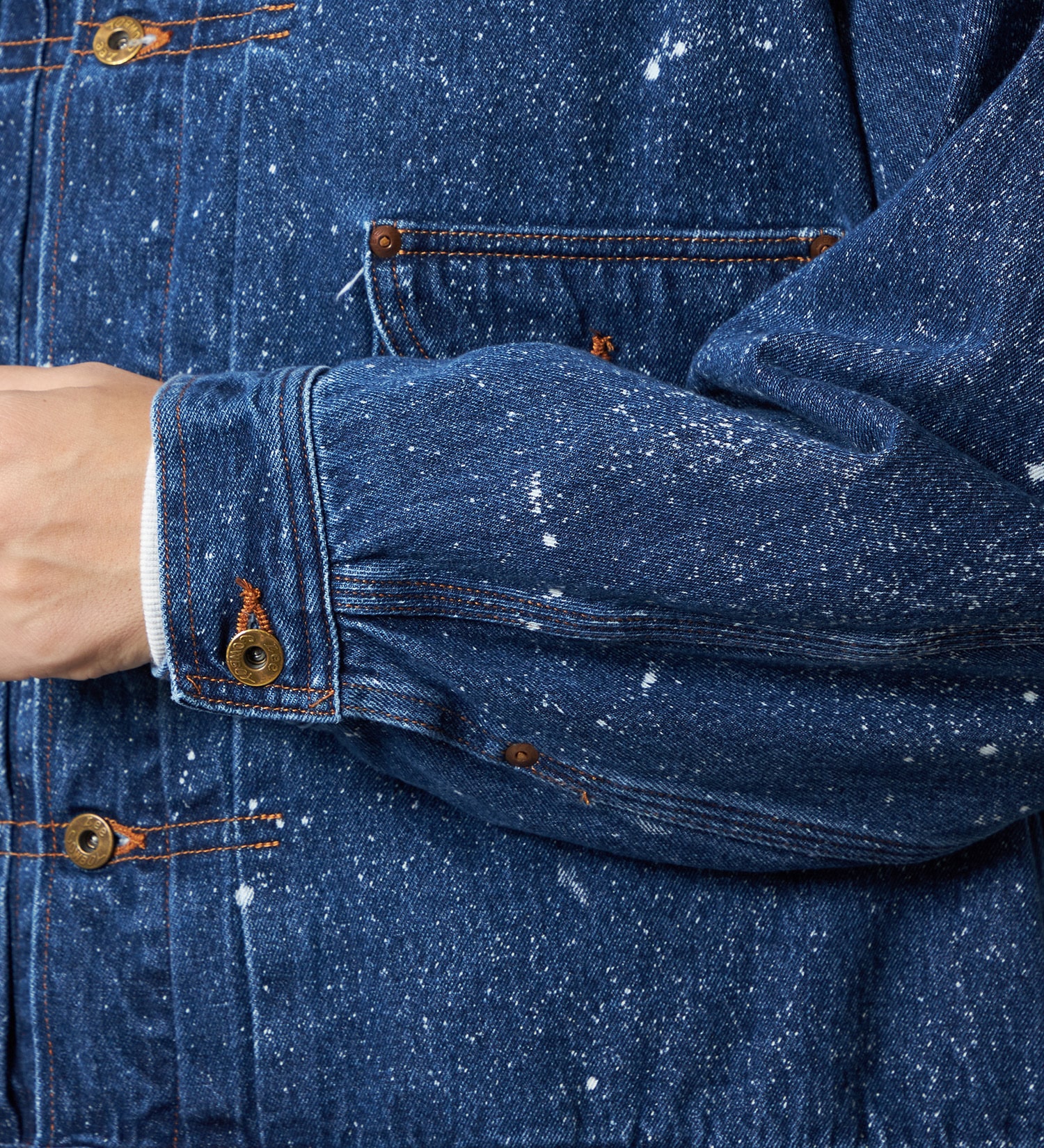 Lee(リー)のSUPERSIZED ビッグシルエットカウボーイデニムジャケット/ギャラクティックウォッシュ セットアップ対応|ジャケット/アウター/デニムジャケット/メンズ|中色ブルー