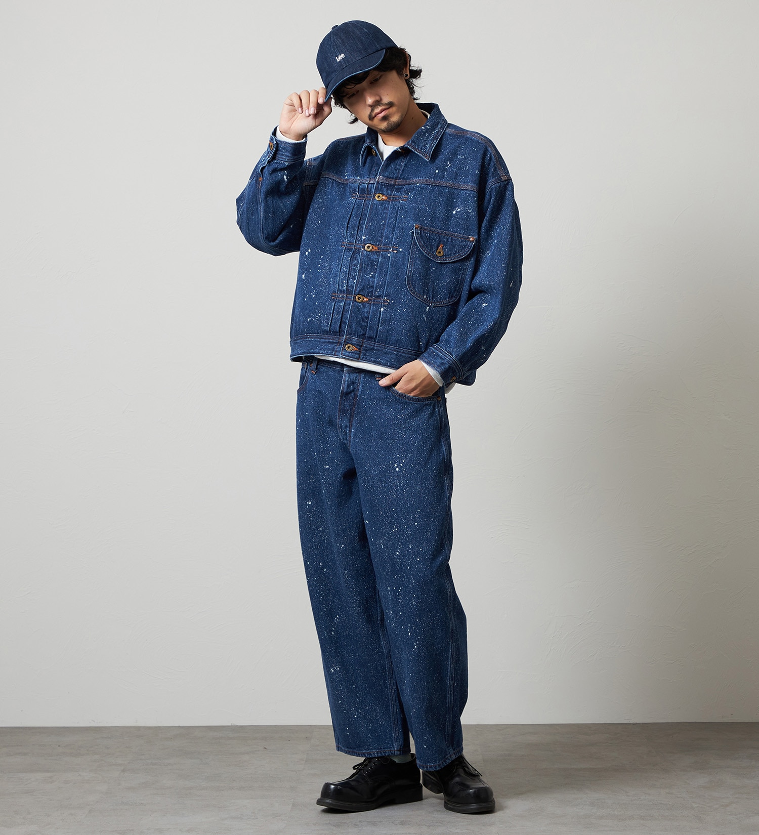 Lee(リー)のSUPERSIZED ビッグシルエットカウボーイデニムジャケット/ギャラクティックウォッシュ セットアップ対応|ジャケット/アウター/デニムジャケット/メンズ|中色ブルー