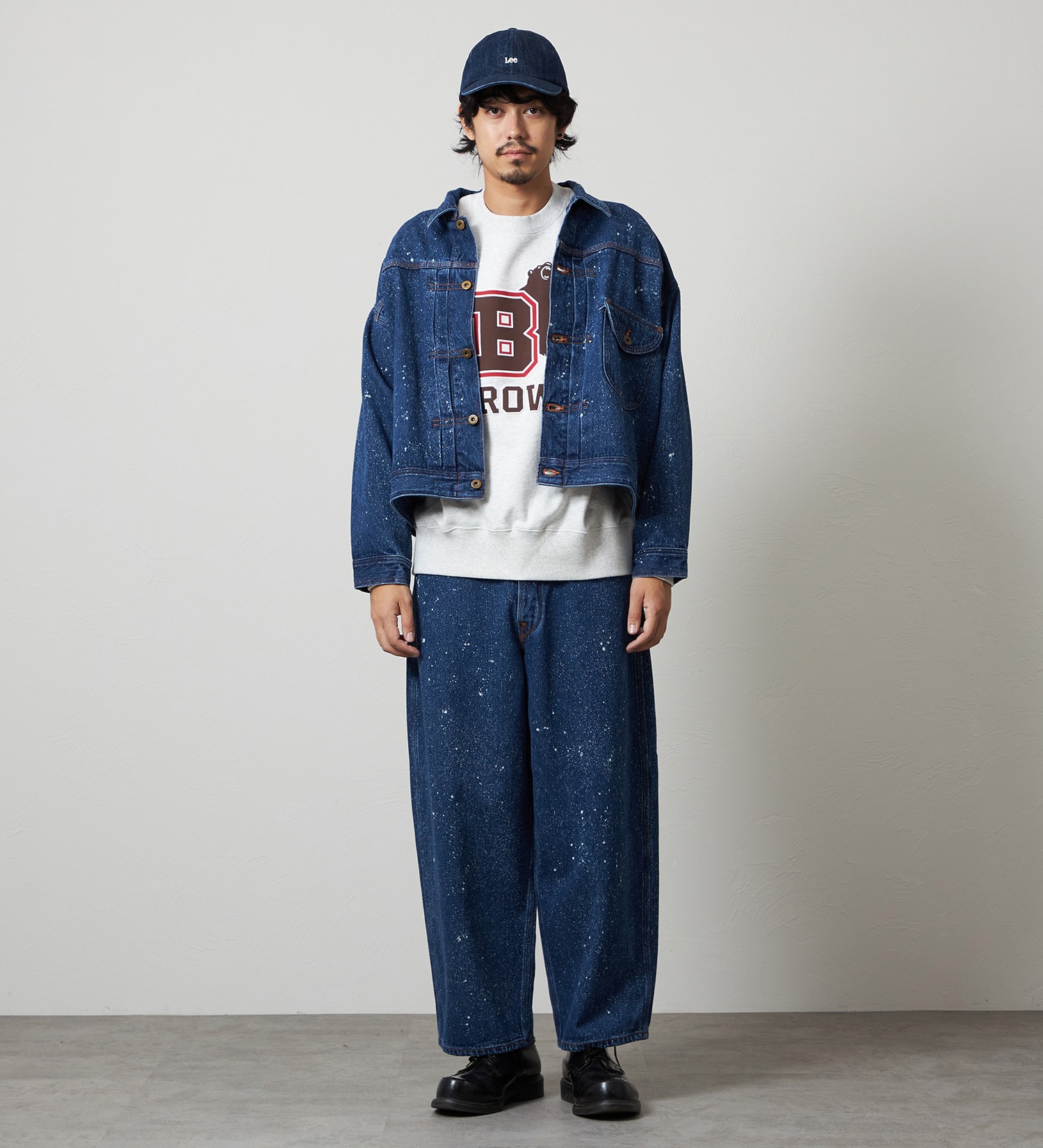 Lee(リー)のSUPERSIZED ビッグシルエットカウボーイデニムジャケット/ギャラクティックウォッシュ セットアップ対応|ジャケット/アウター/デニムジャケット/メンズ|中色ブルー