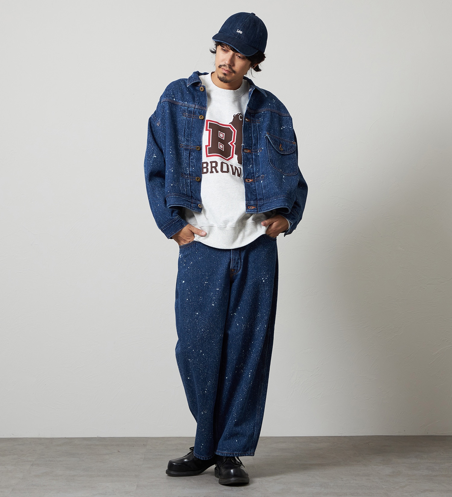 Lee(リー)のSUPERSIZED ビッグシルエットカウボーイデニムジャケット/ギャラクティックウォッシュ セットアップ対応|ジャケット/アウター/デニムジャケット/メンズ|中色ブルー