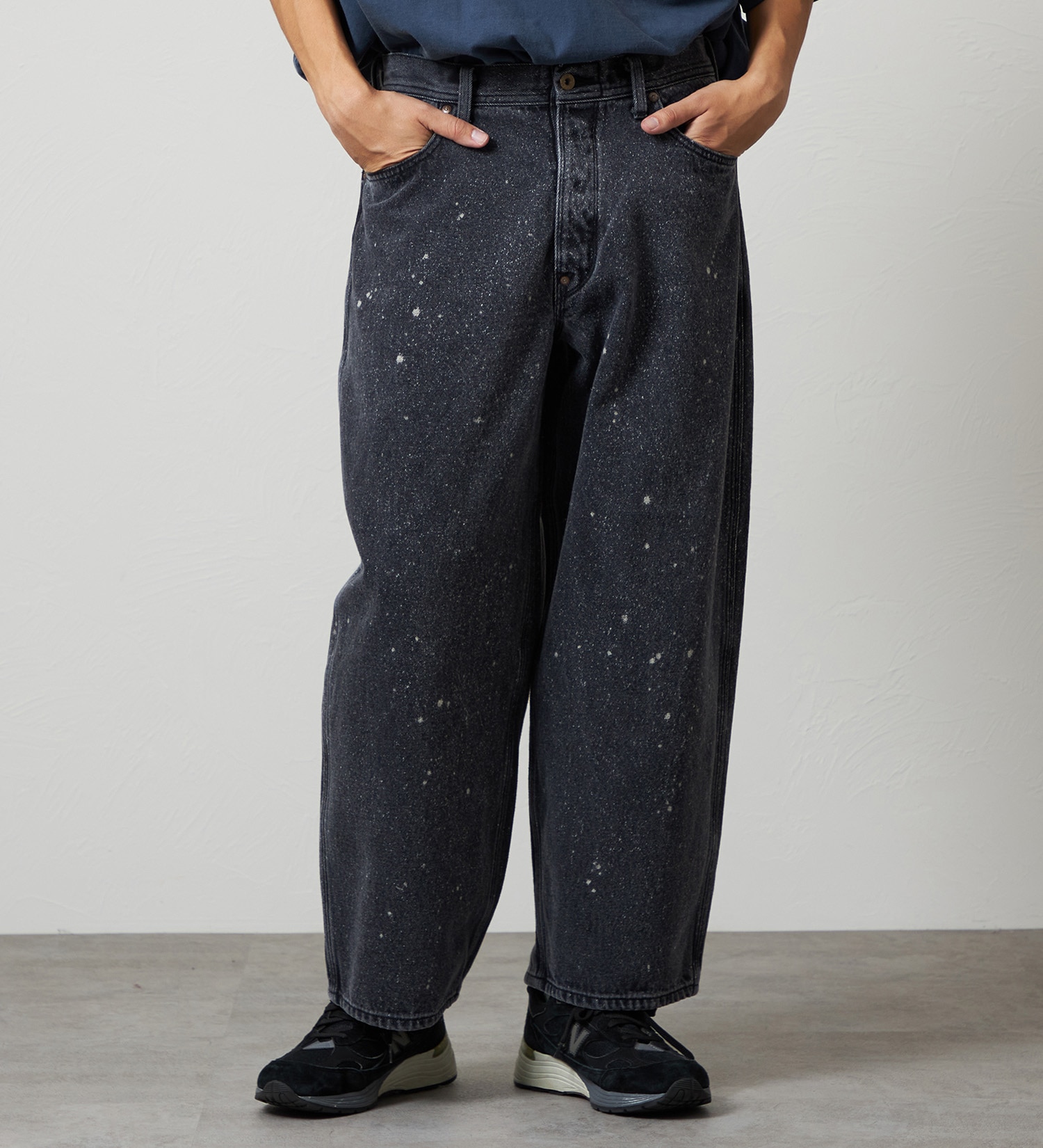 Lee(リー)のSUPERSIZED ビッグシルエットカウボーイデニムパンツ/ギャラクティックウォッシュ セットアップ対応|パンツ/デニム/ジーンズパンツ/メンズ|ブラックデニム