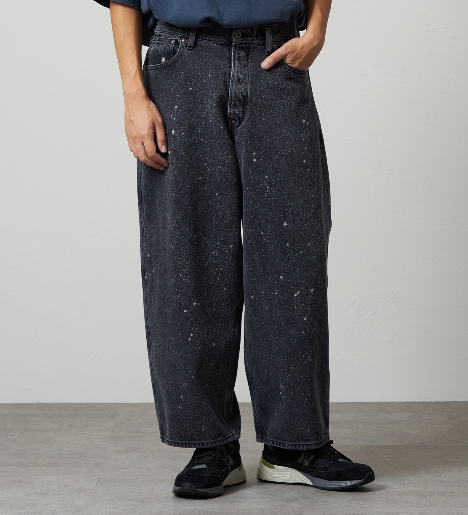 Lee(リー)のSUPERSIZED ビッグシルエットカウボーイデニムパンツ/ギャラクティックウォッシュ セットアップ対応|パンツ/デニム/ジーンズパンツ/メンズ|ブラックデニム