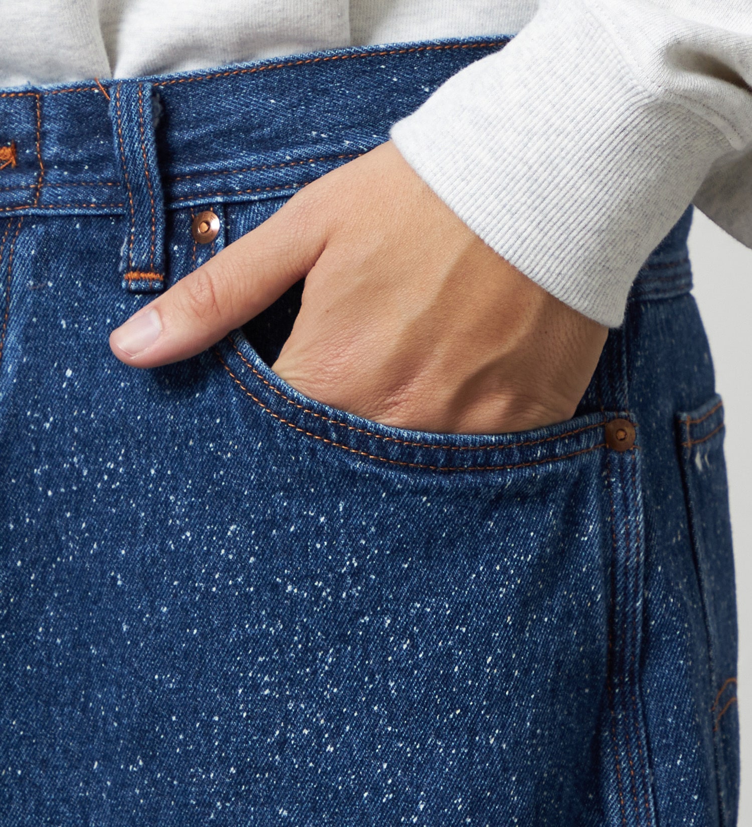 Lee(リー)のSUPERSIZED ビッグシルエットカウボーイデニムパンツ/ギャラクティックウォッシュ セットアップ対応|パンツ/デニム/ジーンズパンツ/メンズ|中色ブルー