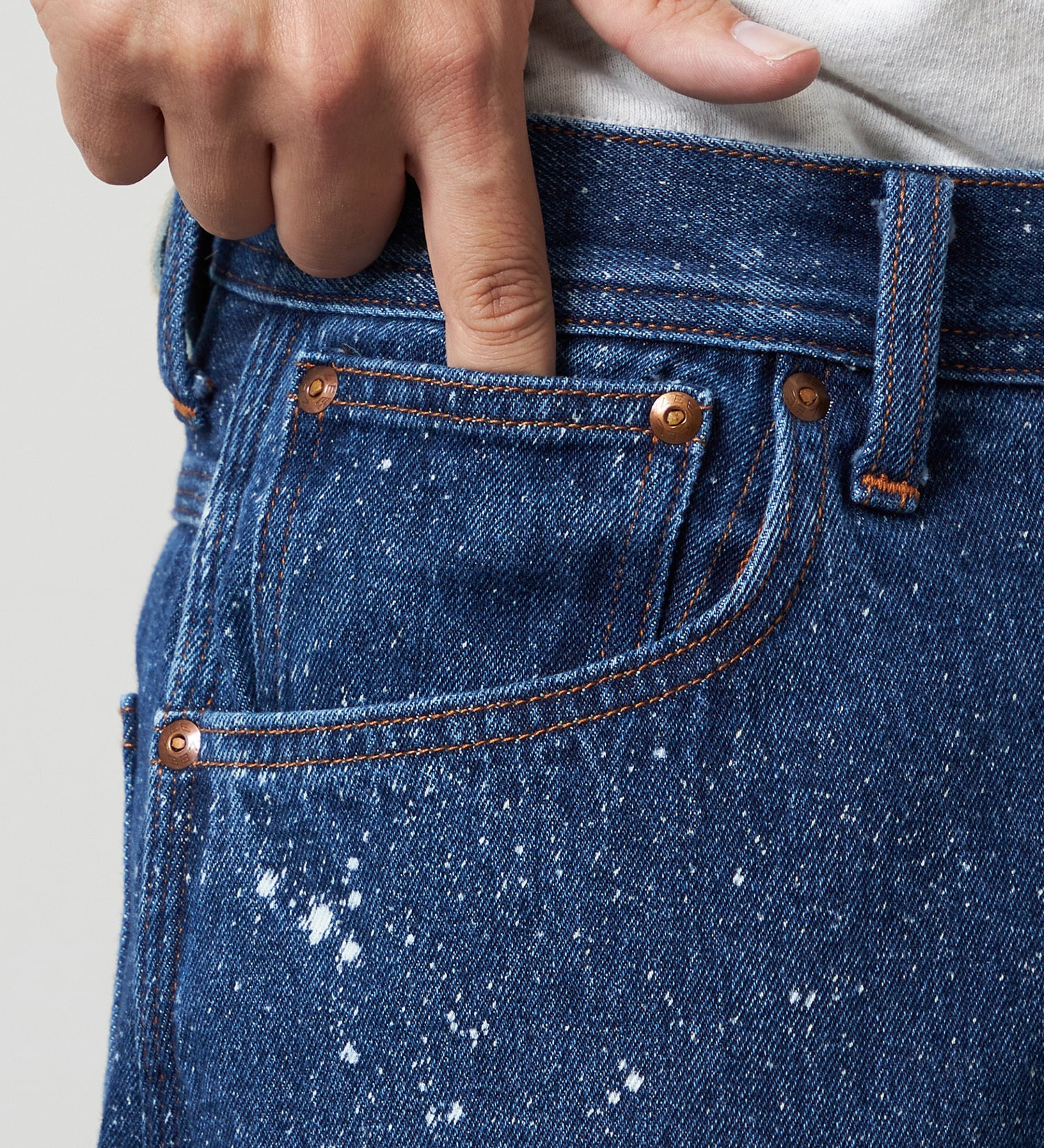 Lee(リー)のSUPERSIZED ビッグシルエットカウボーイデニムパンツ/ギャラクティックウォッシュ セットアップ対応|パンツ/デニム/ジーンズパンツ/メンズ|中色ブルー