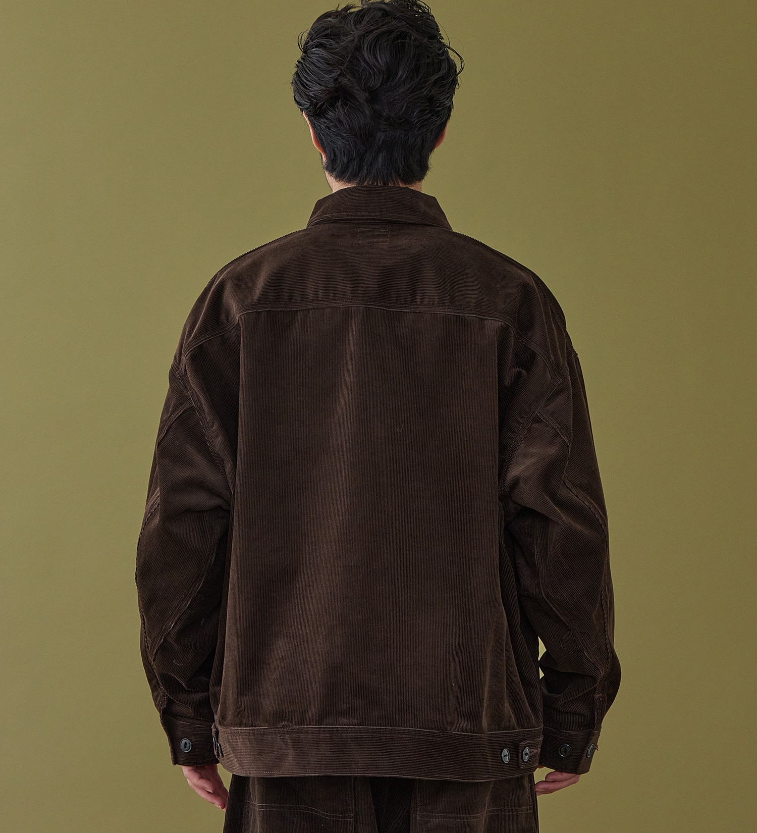Lee(リー)のSUPERSIZED ビッグシルエットジップアップコーデュロイジャケット/DUNGAREES セットアップ対応|ジャケット/アウター/その他アウター/メンズ|ブラウン