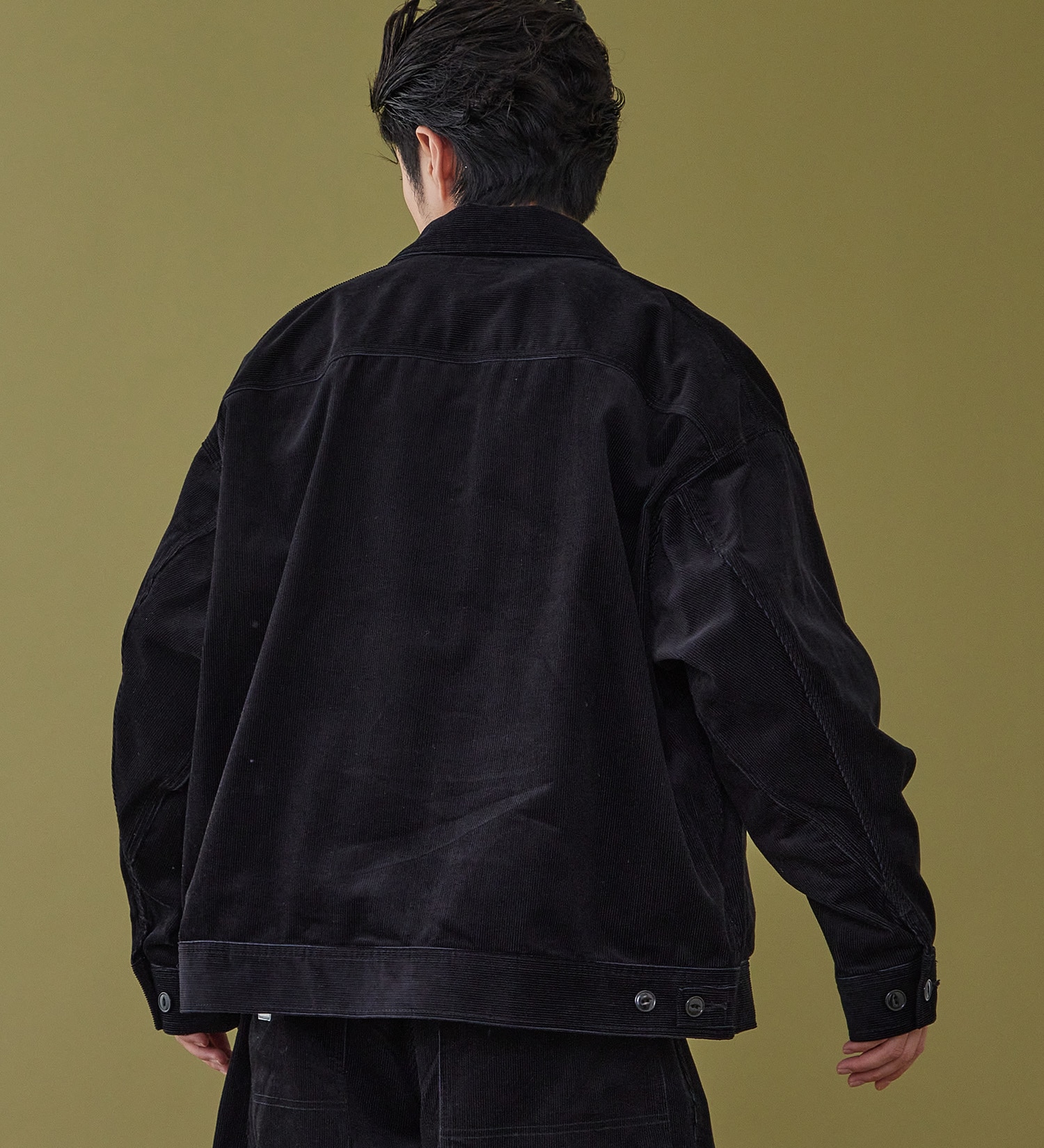 Lee(リー)のSUPERSIZED ビッグシルエットジップアップコーデュロイジャケット/DUNGAREES セットアップ対応|ジャケット/アウター/その他アウター/メンズ|チャコール