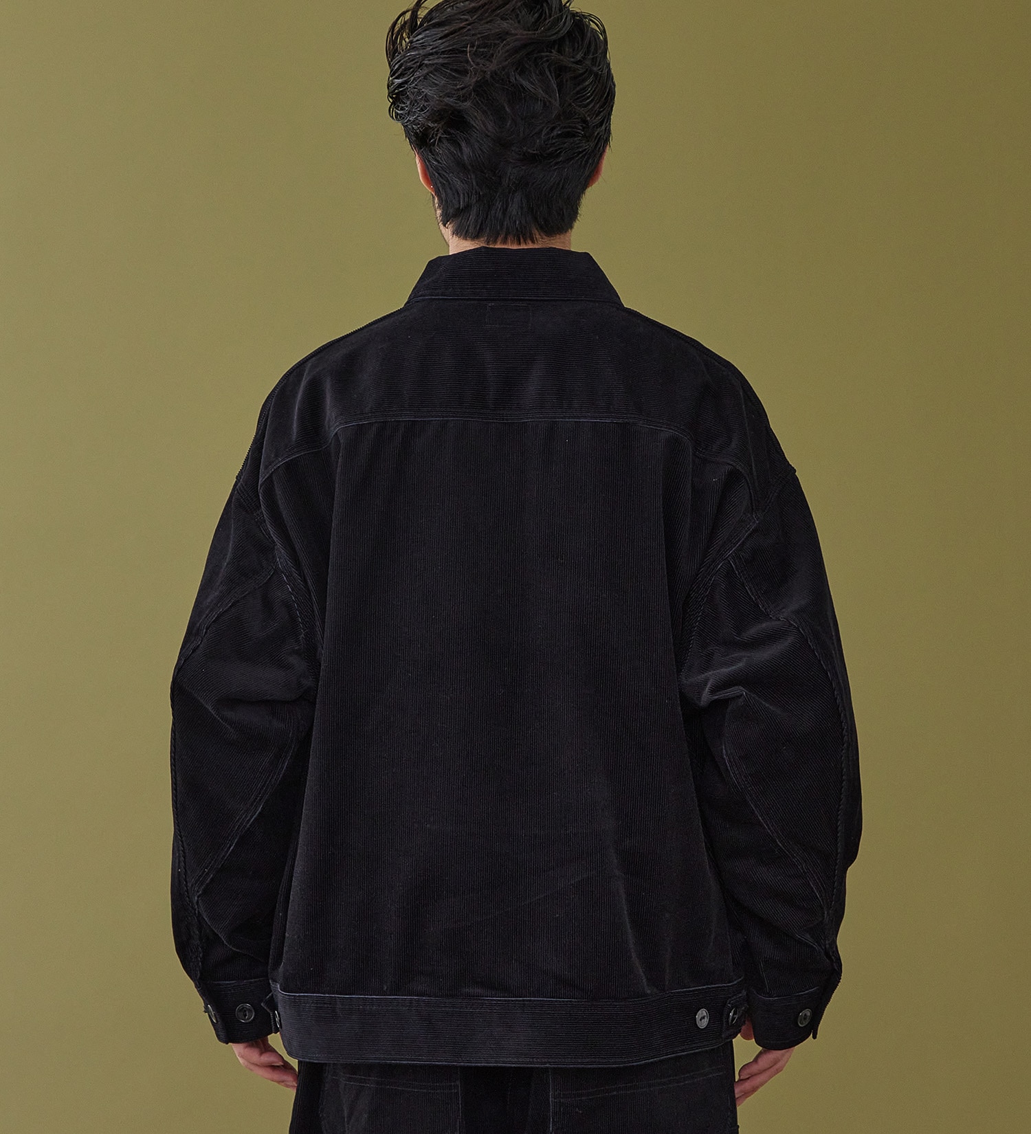 Lee(リー)のSUPERSIZED ビッグシルエットジップアップコーデュロイジャケット/DUNGAREES セットアップ対応|ジャケット/アウター/その他アウター/メンズ|チャコール