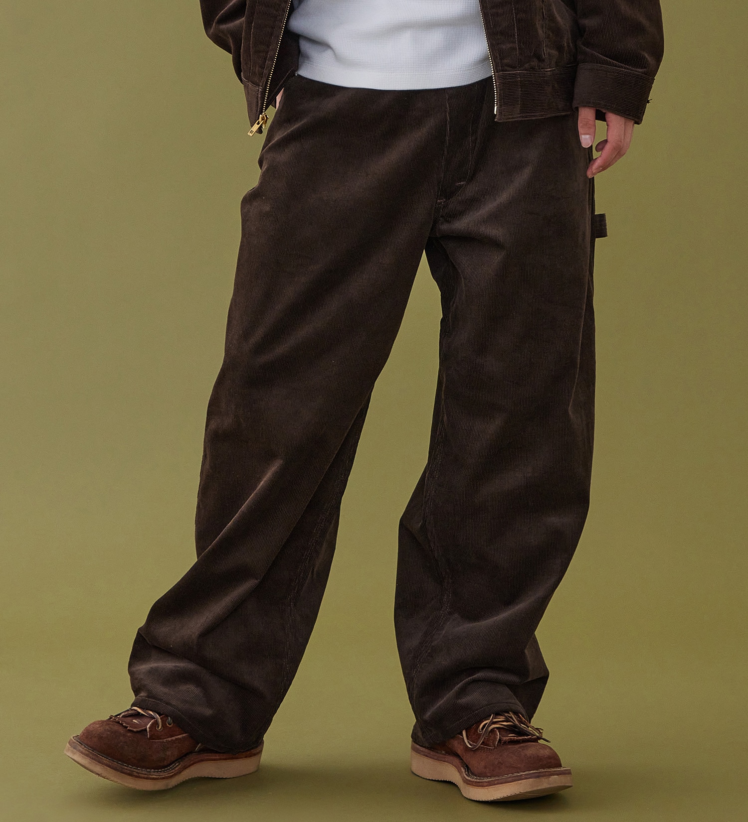 Lee(リー)のSUPERSIZED ビッグシルエットペインターコーデュロイパンツ/DUNGAREES セットアップ対応|パンツ/パンツ/メンズ|ブラウン