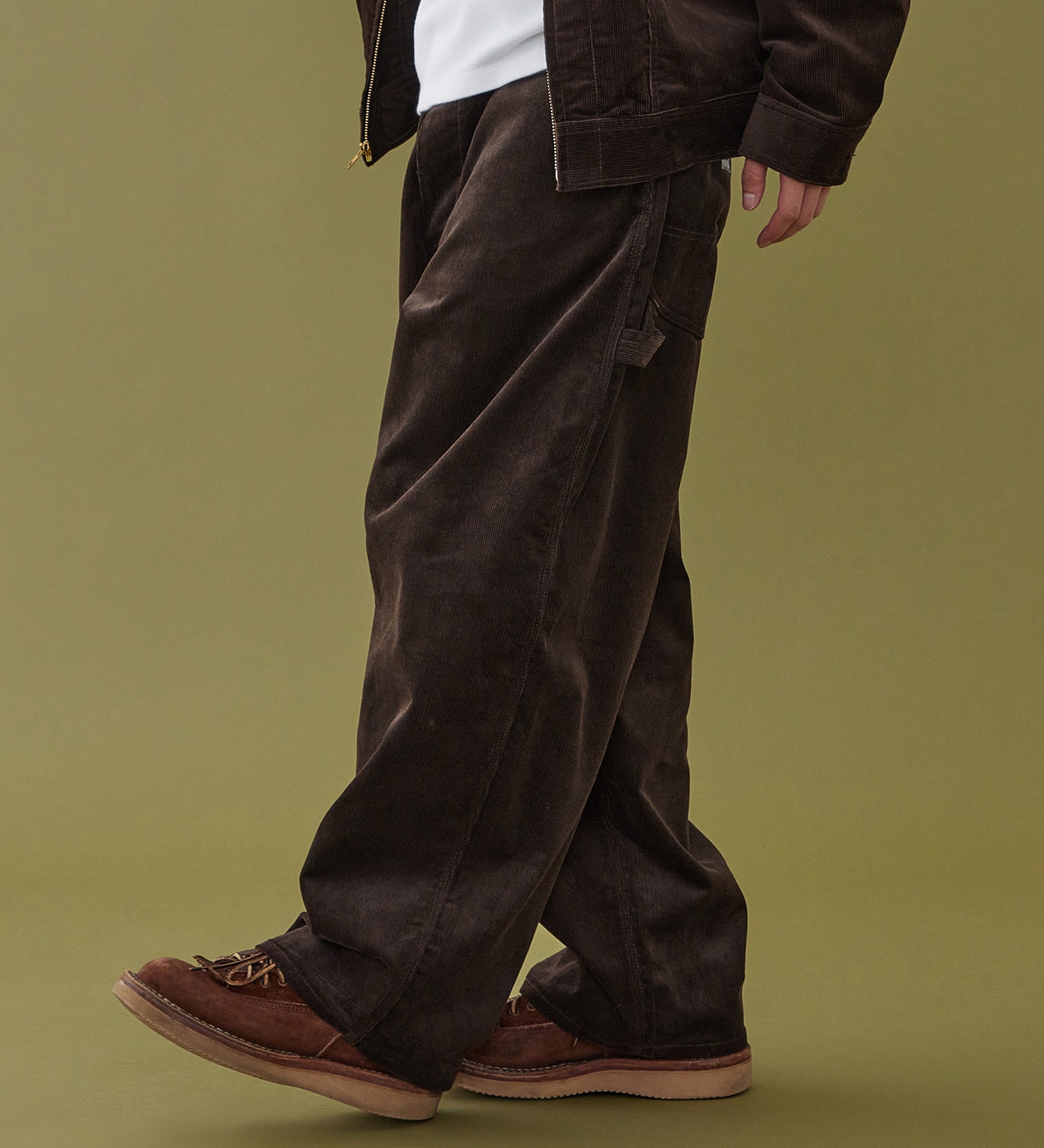 Lee(リー)のSUPERSIZED ビッグシルエットペインターコーデュロイパンツ/DUNGAREES セットアップ対応|パンツ/パンツ/メンズ|ブラウン