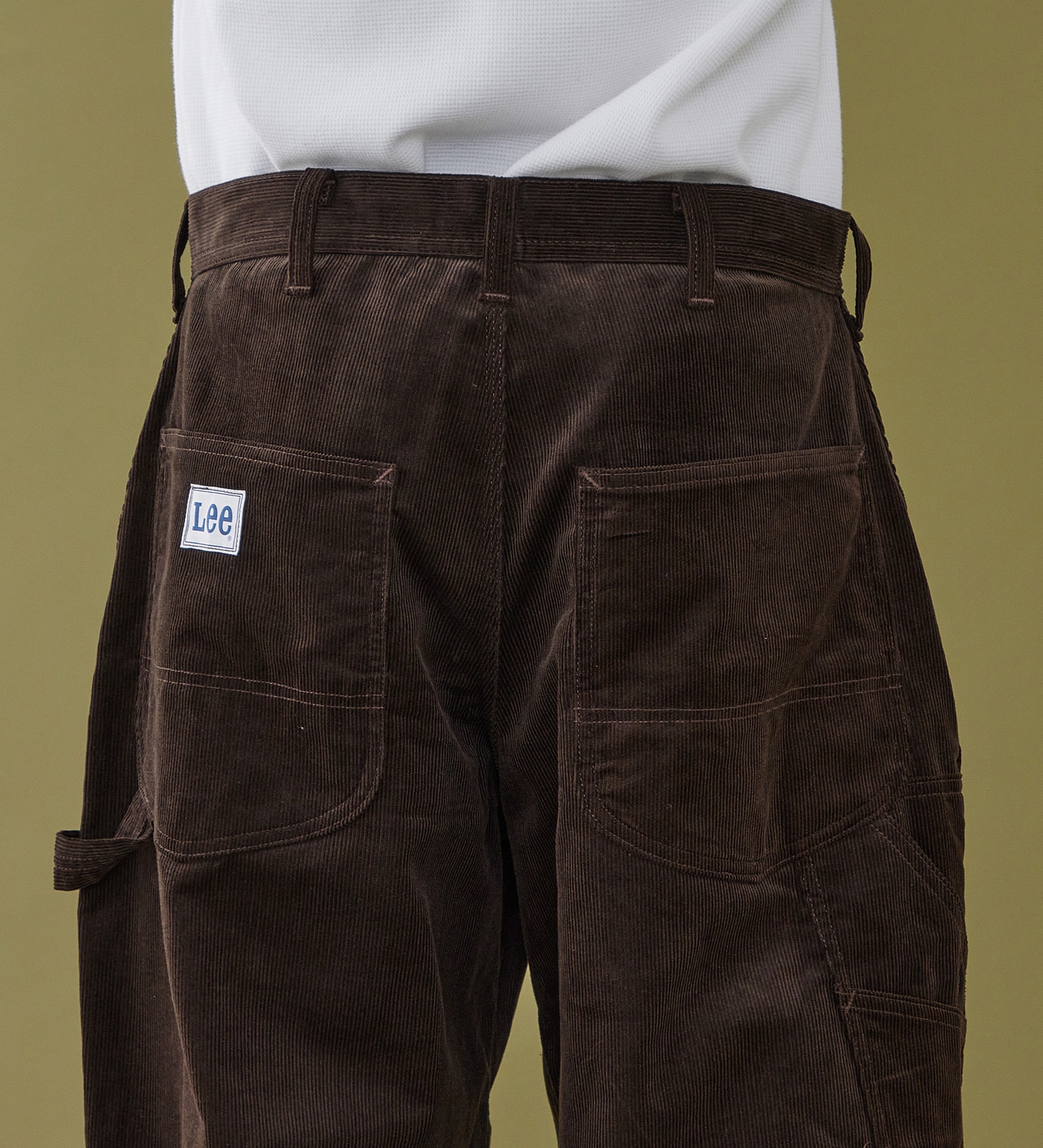 Lee(リー)のSUPERSIZED ビッグシルエットペインターコーデュロイパンツ/DUNGAREES セットアップ対応|パンツ/パンツ/メンズ|ブラウン