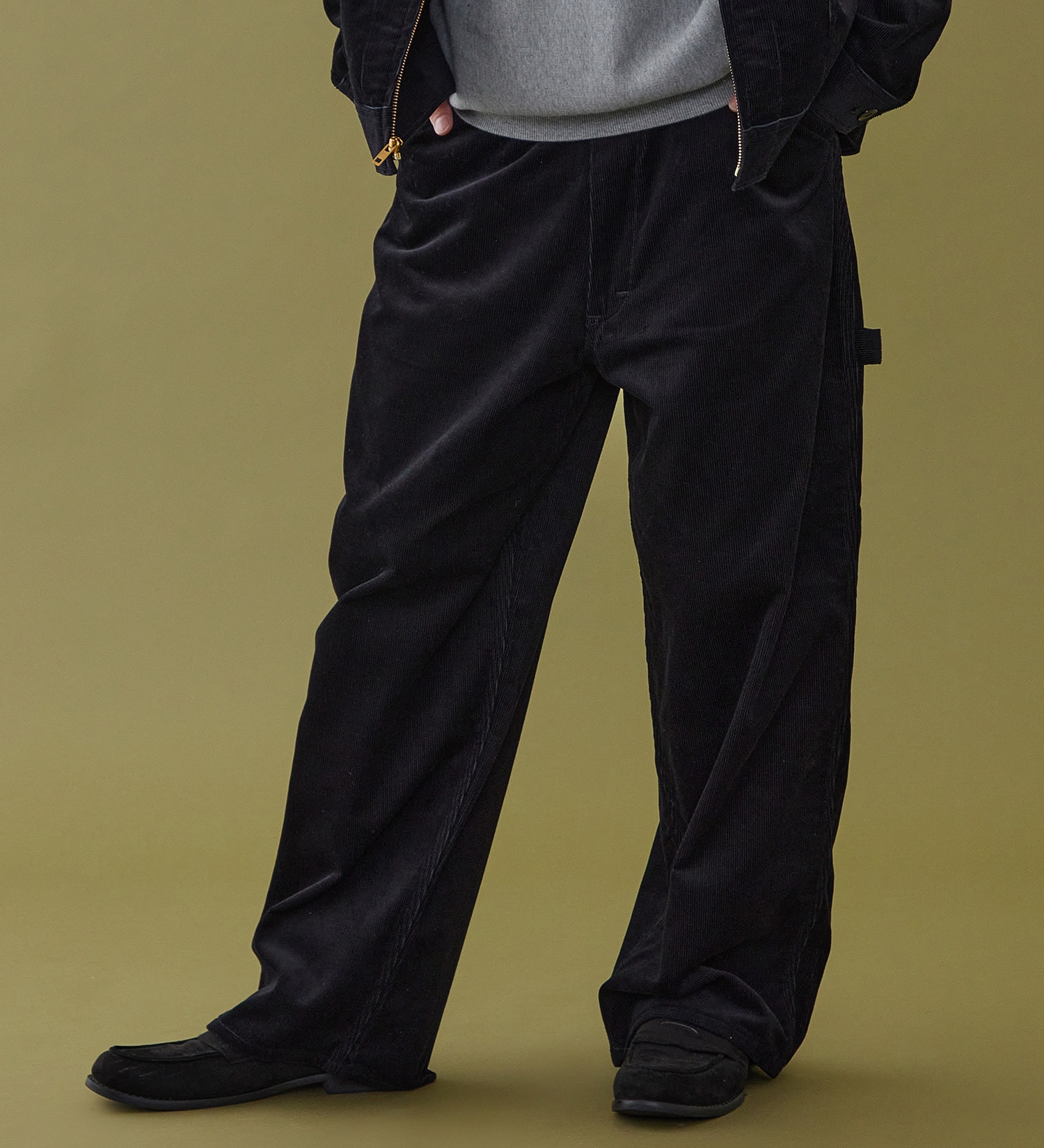 Lee(リー)のSUPERSIZED ビッグシルエットペインターコーデュロイパンツ/DUNGAREES セットアップ対応|パンツ/パンツ/メンズ|チャコール