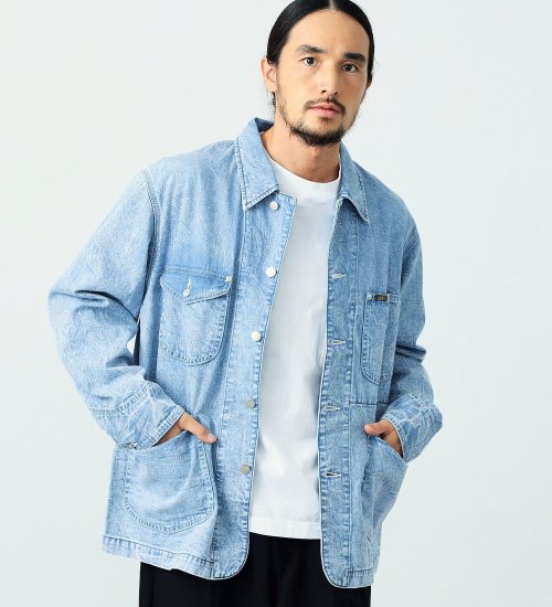 Lee(リー)のワーク　カバーオールジャケット|ジャケット/アウター/カバーオール/メンズ|淡色ブルー