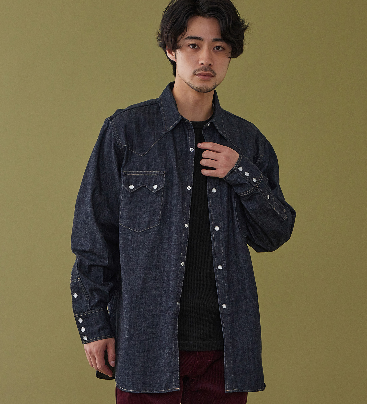 Lee(リー)のCOWBOY SHIRTS / カウボーイシャツ|トップス/Tシャツ/カットソー/メンズ|インディゴブルー