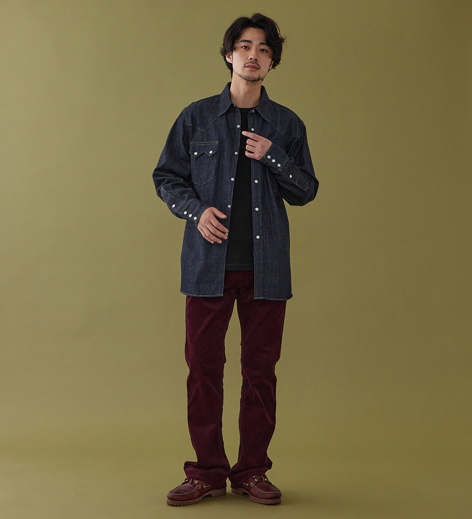 Lee(リー)のCOWBOY SHIRTS / カウボーイシャツ|トップス/Tシャツ/カットソー/メンズ|インディゴブルー